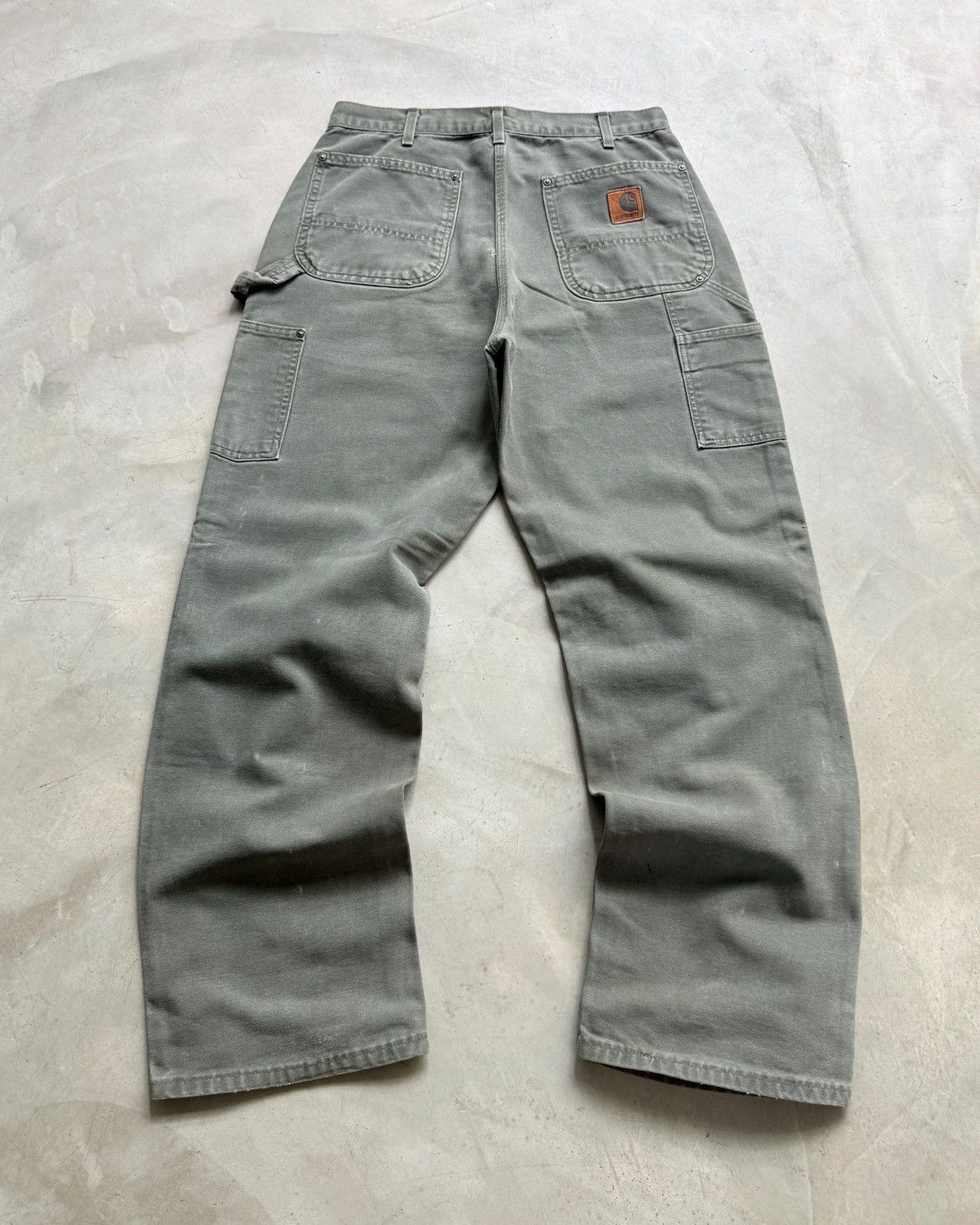 Carhartt VTG Carhartt Doubleknee B136 MOS Big logo ⭐️ Size US 32 / EU 48 - 3 Thumbnail