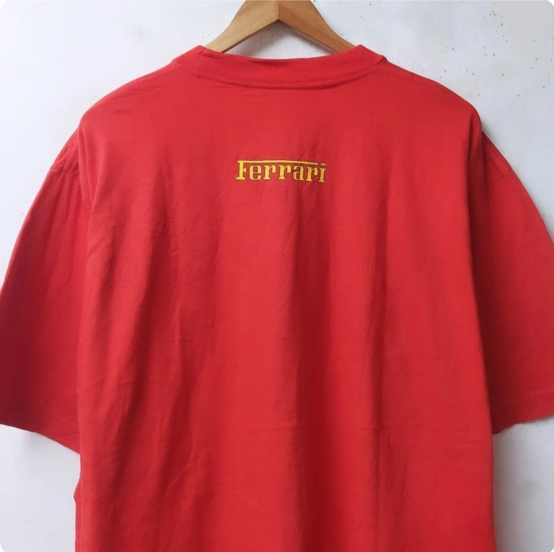 Ferrari × Vintage Vtg Early 2000s SF Scuderia Ferrari Iconic Logo Tshirt Size US XL / EU 56 / 4 - 4 Thumbnail