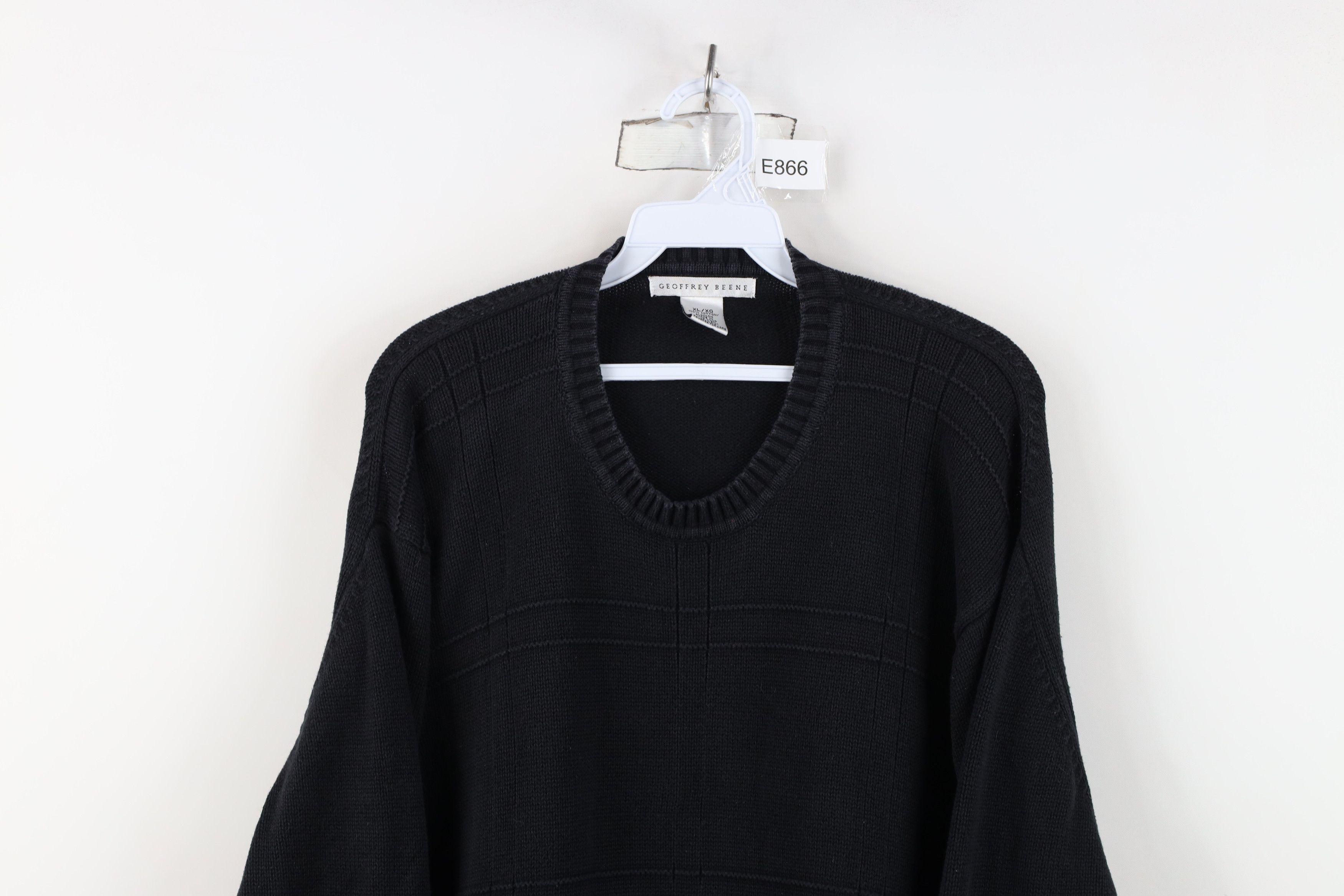 Vintage Vintage 90s Streetwear Cotton Knit Crewneck Sweater Size US XL / EU 56 / 4 - 2 Thumbnail