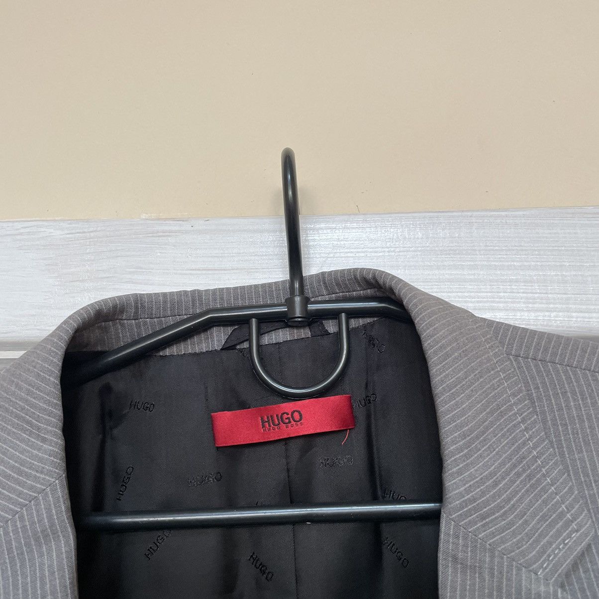 Designer × Hugo Boss 42L Hugo Boss Regular Gray Formal Pants Suit blazer jacket Size 42L - 2 Thumbnail