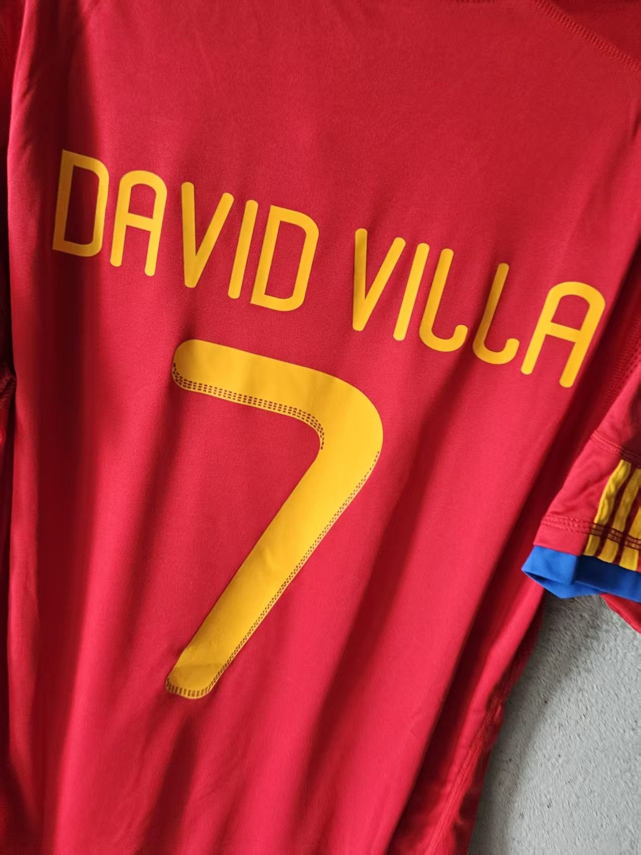 Other 2010 Spain 7 David Villa Jersey Home Size US XL / EU 56 / 4 - 3 Thumbnail