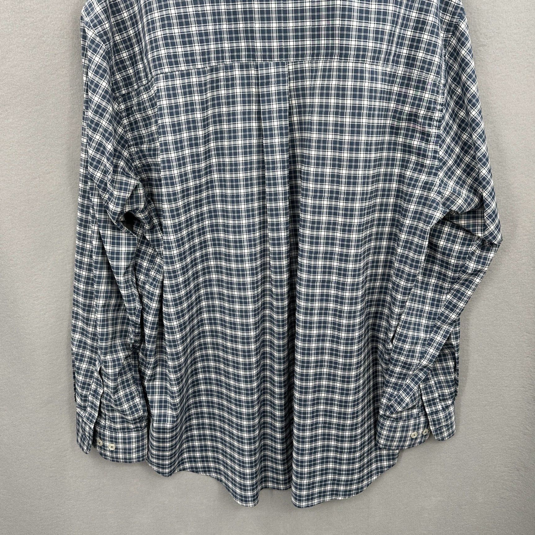 Vintage Turtleson Shirt Mens XL Button-Up Plaid Cotton Casual Collar-Front Blue Modern 90s? Size US XL / EU 56 / 4 - 5 Thumbnail