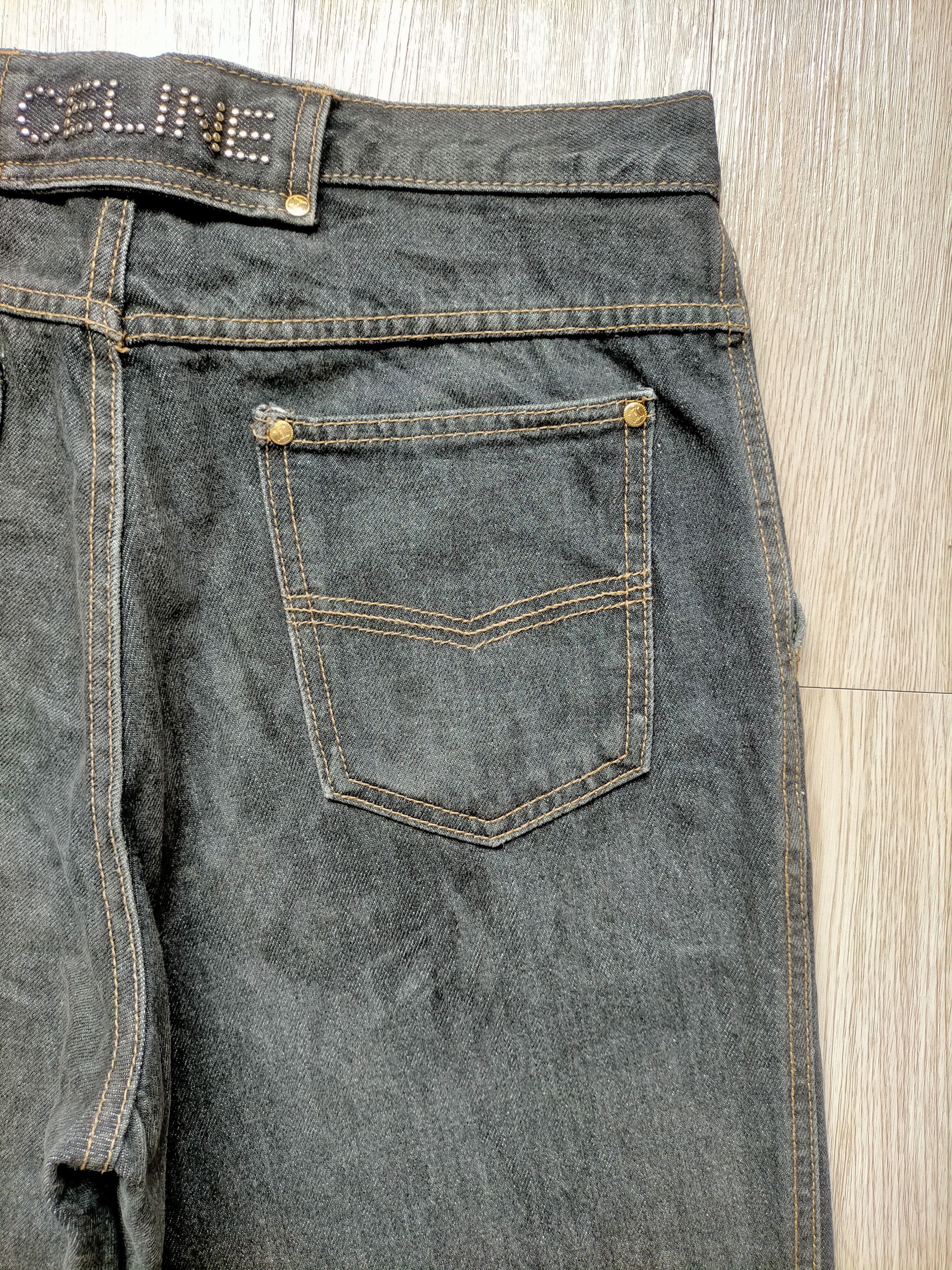 Celine 90s Celine Paris Black Denim Pants Size US 32 / EU 48 - 10 Thumbnail