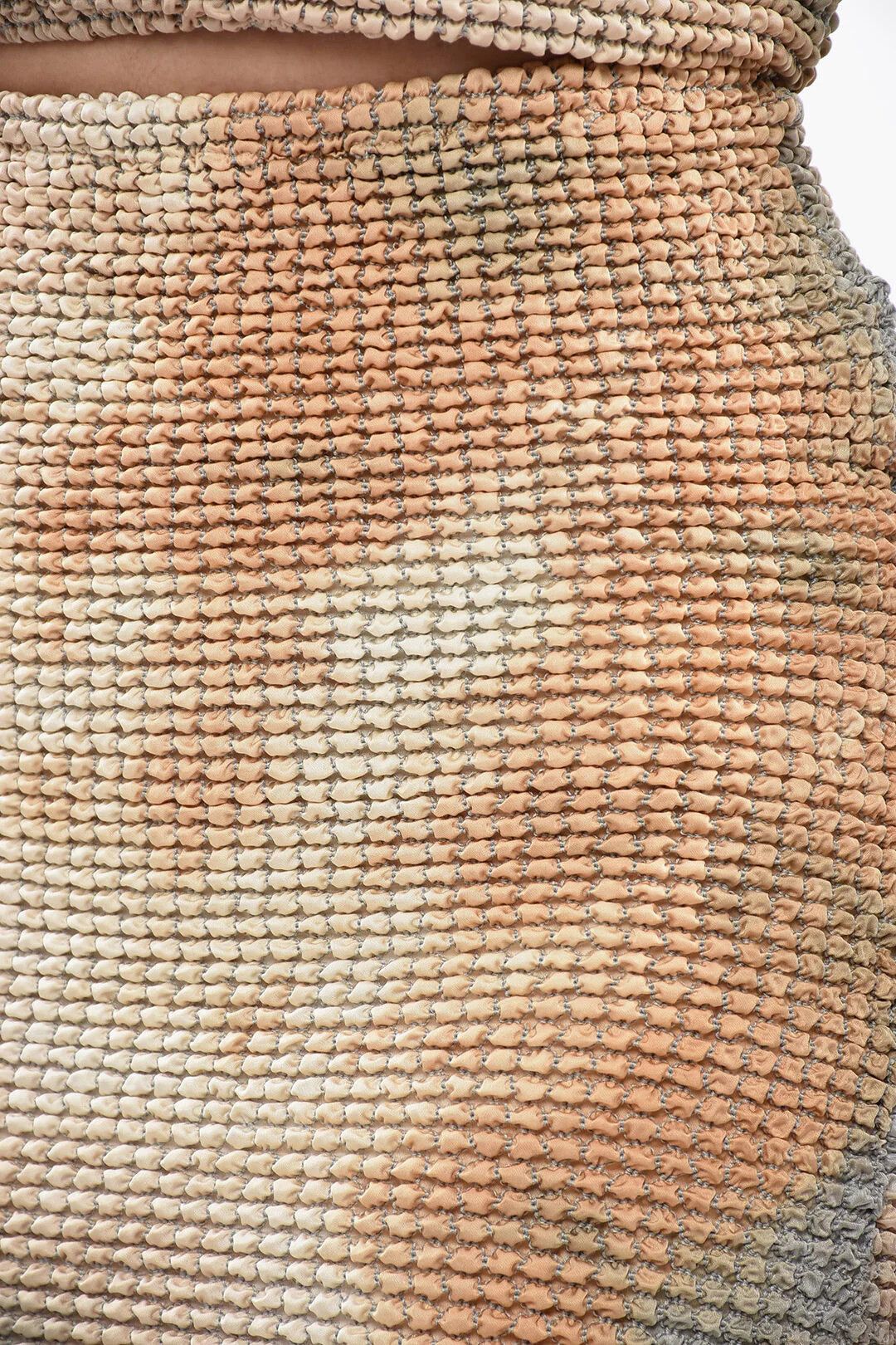 Off-White og1mm0426 Midi Elasticated Pencil Skirt in Beige Size 28" / US 6 / IT 42 - 3 Thumbnail