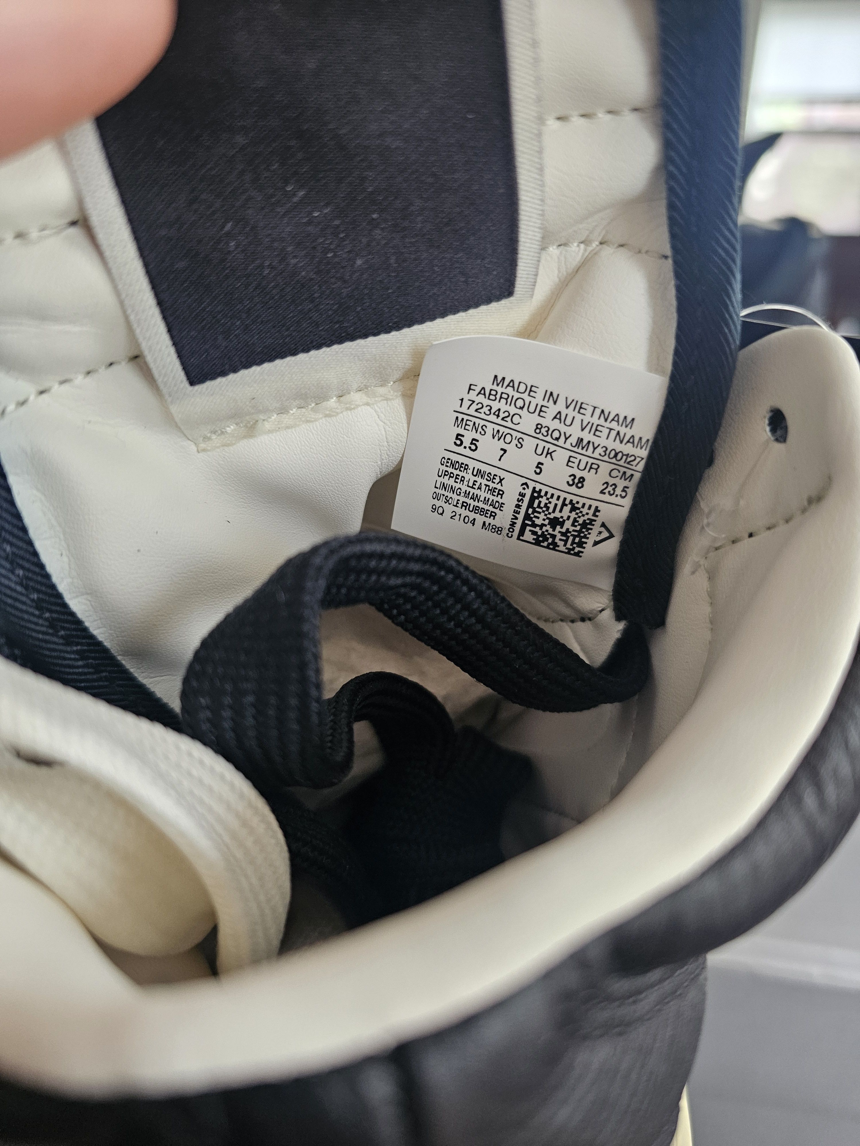 Converse × Rick Owens Drkshdw DRKSHDW TURBOWPN black leather high top Size US 5.5 / EU 38 - 5 Thumbnail