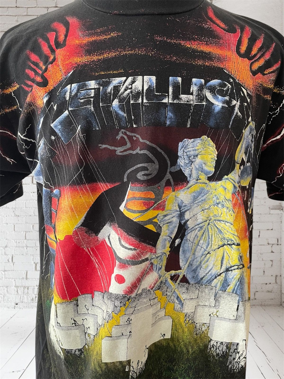 Jerzees Vintage Metallica “Master of Puppets” T-Shirt, AOP, 2 Size US XL / EU 56 / 4 - 2 Thumbnail