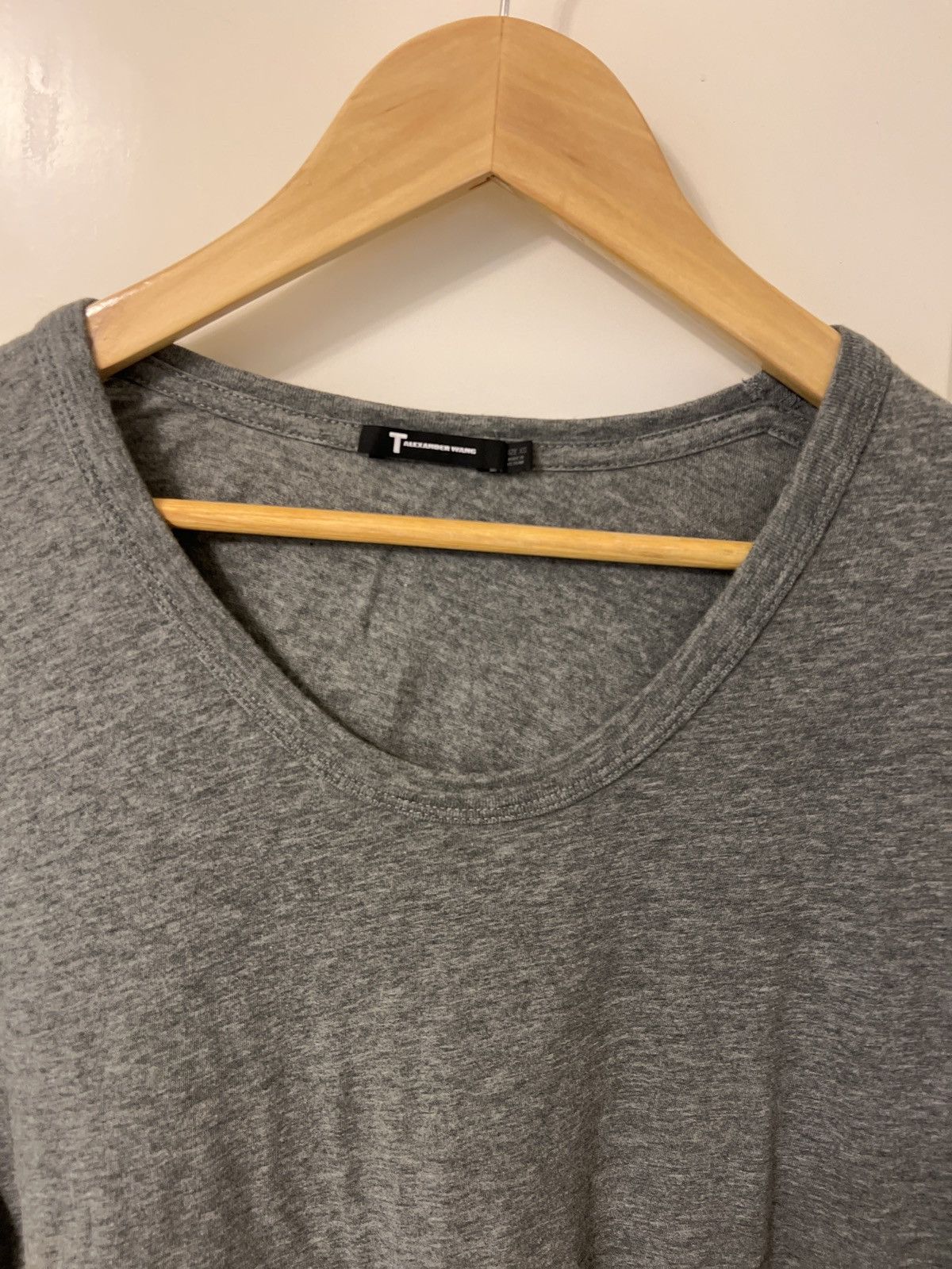 Alexander Wang × T by Alexander Wang T by Alexander Wang sz XS Cotton Low Neck Tee Size US XS / EU 42 / 0 - 2 Thumbnail
