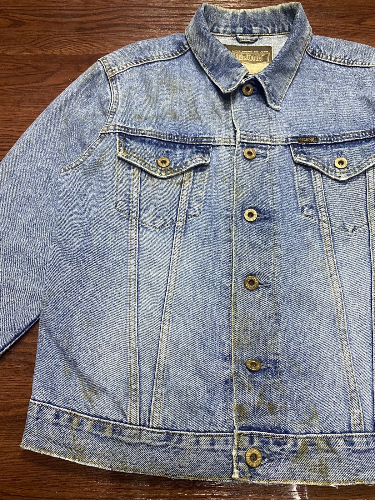 Big John Vintage Big John 1980s Selvedge Grunge Denim Jacket Jeans Size US S / EU 44-46 / 1 - 4 Thumbnail