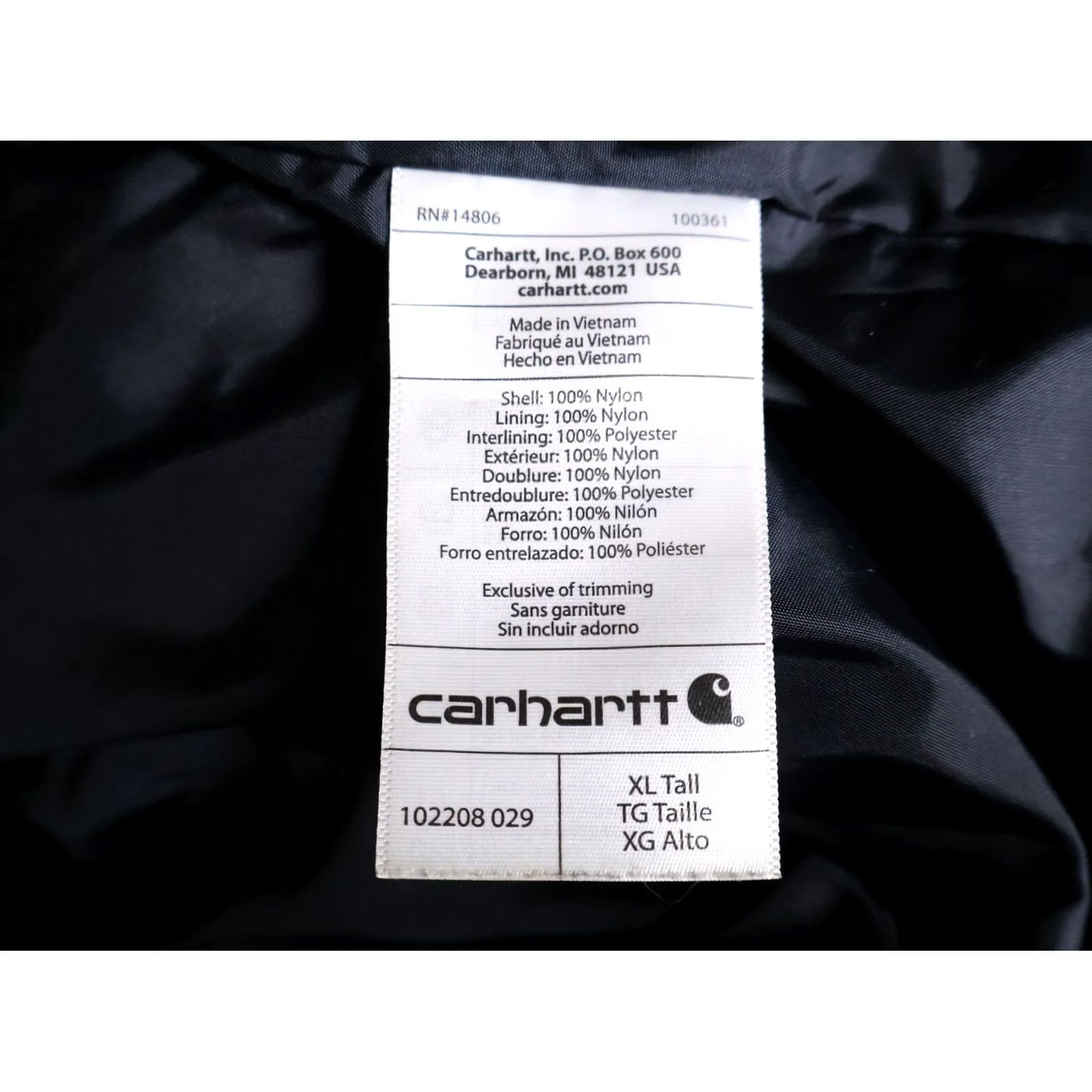 Carhartt Carhartt Gilliam Jacket Men's XL Tall Gray Rain Defender Puffer Quilted Full Zip Insulated Lined Pocket 102208 Size US XL / EU 56 / 4 - 4 Thumbnail