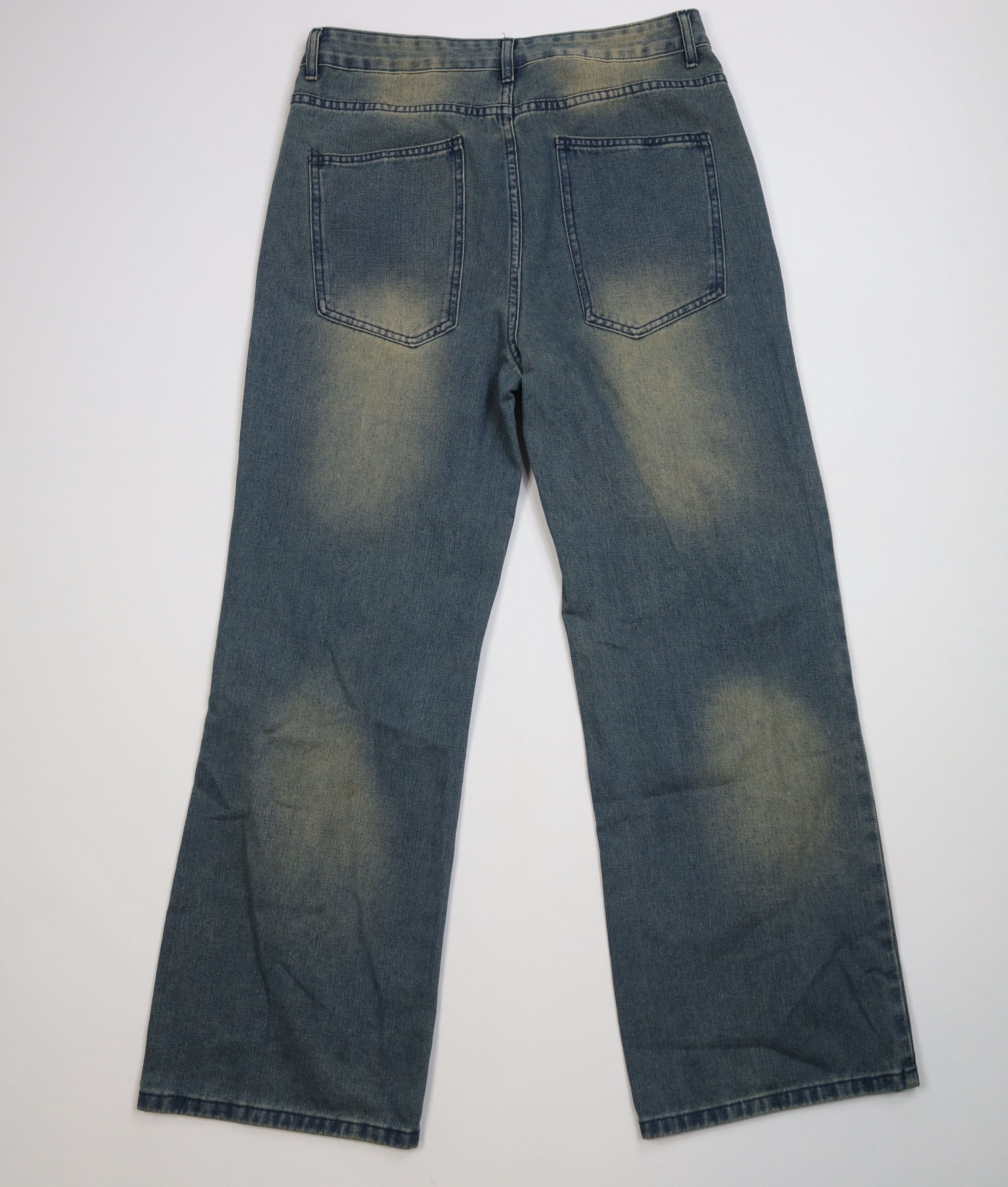 Vintage Vintage 90s Y2K Streetwear Baggy Wide Leg Jeans Big Pockets Size US 34 / EU 50 - 9 Thumbnail
