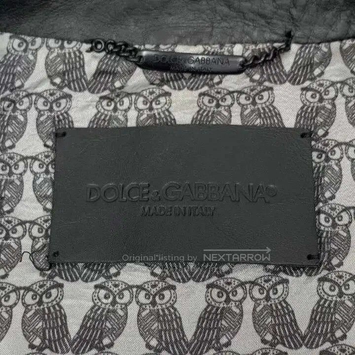 Dolce & Gabbana Dolce Gabbana Black Leather Zip Jacket. Size US L / EU 52-54 / 3 - 5 Thumbnail