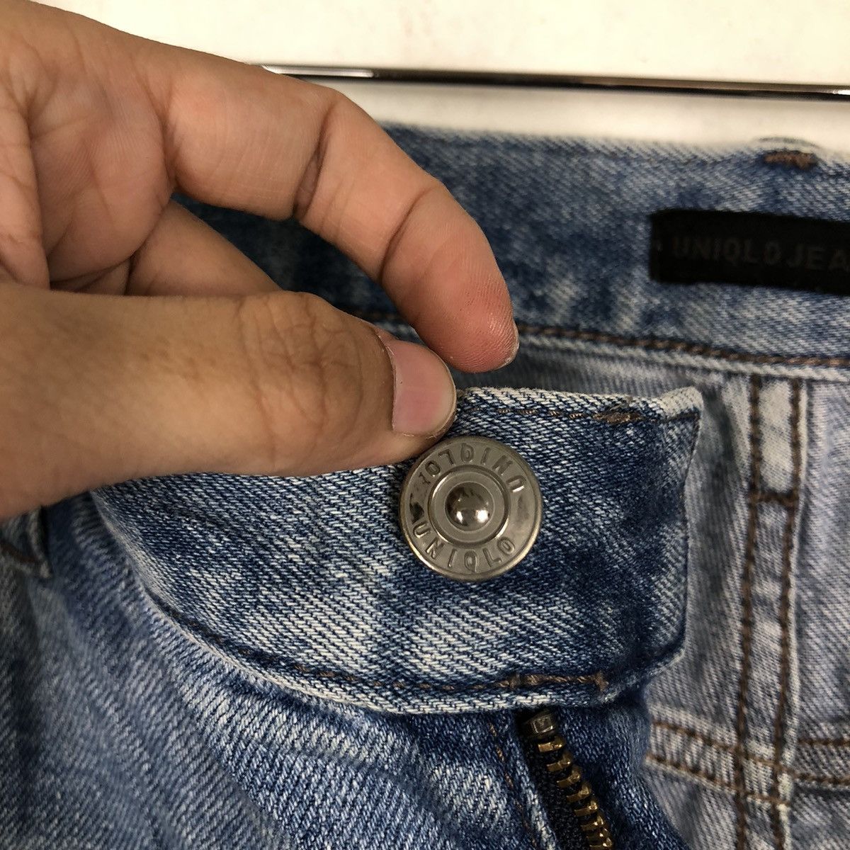Japanese Brand 🔥RARE DISTRESSED DENIM UNIQLO JEANS JAPAN MADE ISSEY MIYAKE Size US 36 / EU 52 - 14 Thumbnail