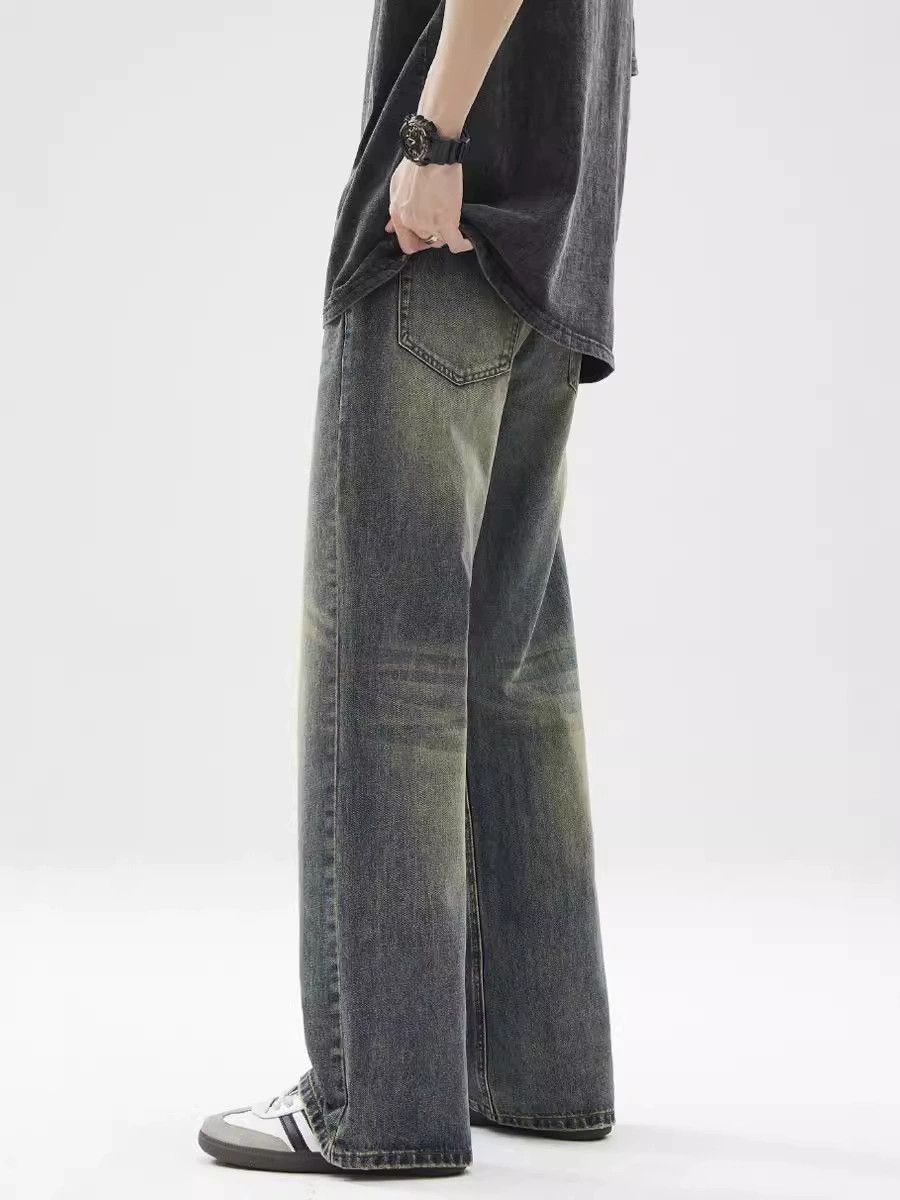Japanese Brand × Vintage American retro loose oversize washed distressed jeans Size US 32 / EU 48 - 4 Thumbnail
