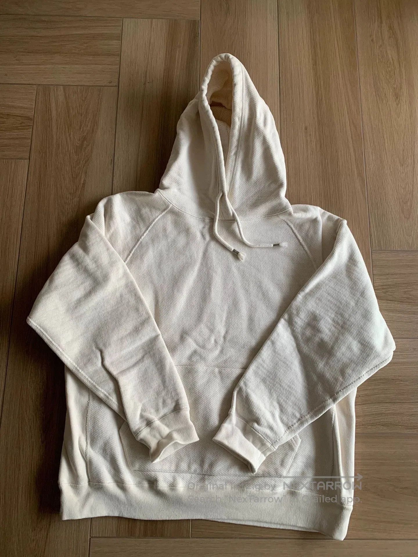 Wonderlooper White Hoodie with Drawstring and Kangaroo Pocket. Size US XXL / EU 58 / 5 - 1 Thumbnail