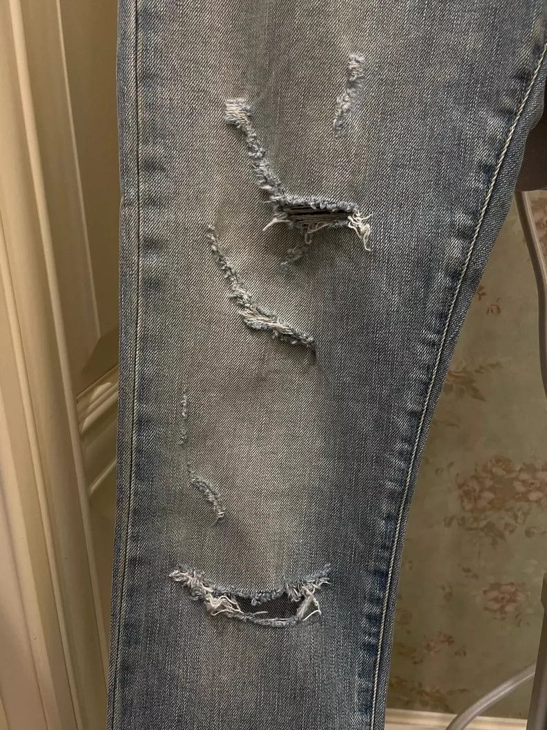 Saint Laurent Paris Saint Laurent Paris Saint Laurent Paris Distressed Denim P Size US 31 - 3 Thumbnail