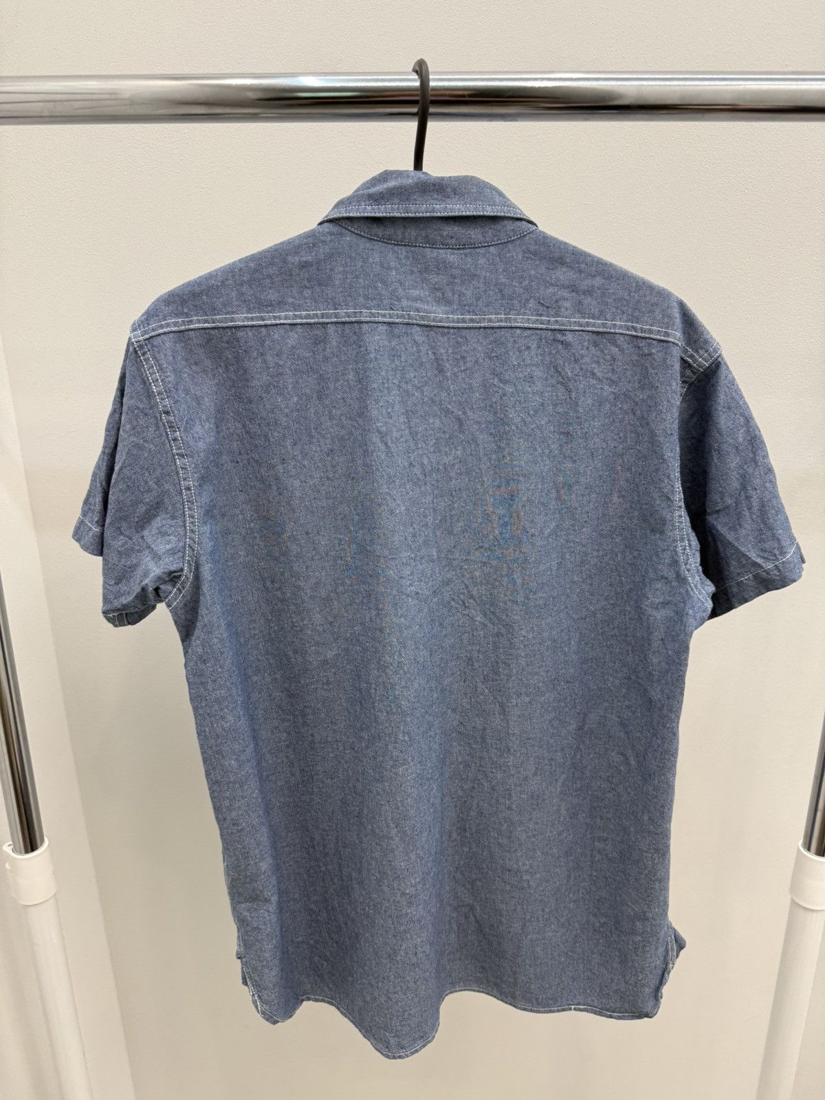 Japanese Brand Non Stock Vintage Cotton Shirt Size US M / EU 48-50 / 2 - 2 Thumbnail