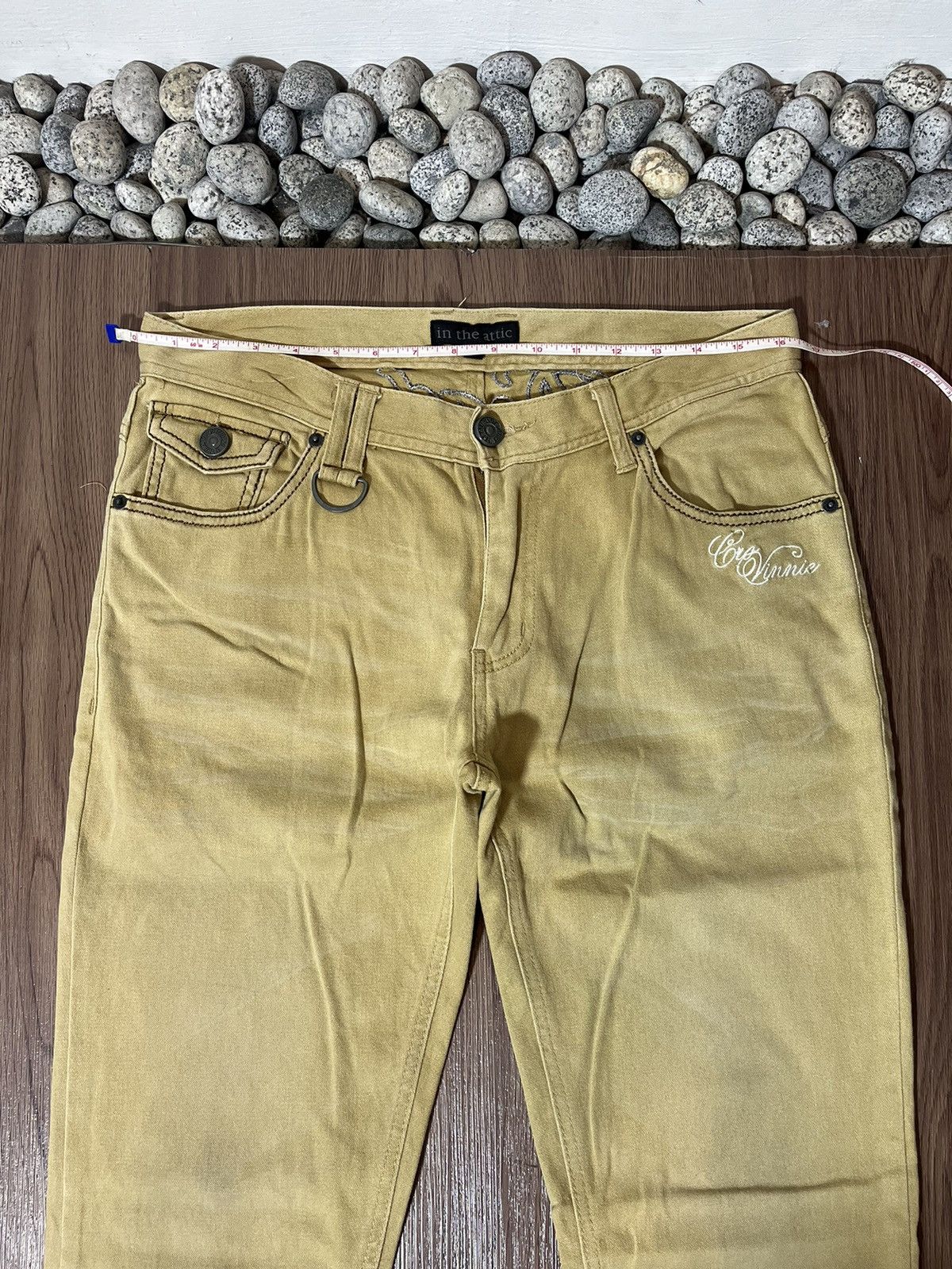 In The Attic × Japanese Brand In The Attic Back Embroidery Suede Pants Size US 33 - 13 Thumbnail
