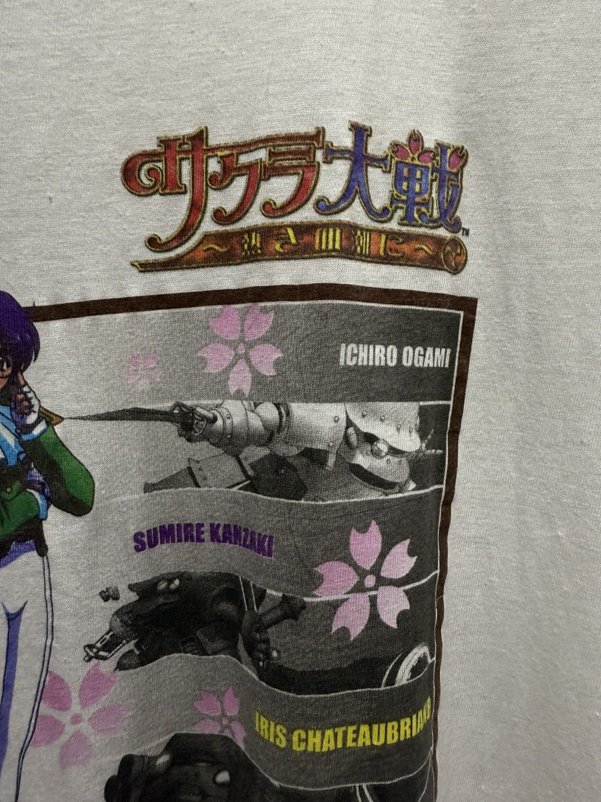 Anime × Optic Gaming × Vintage Vintage 90s Sakura Shingun Wars Video Game Japan Tee Size US M / EU 48-50 / 2 - 7 Thumbnail