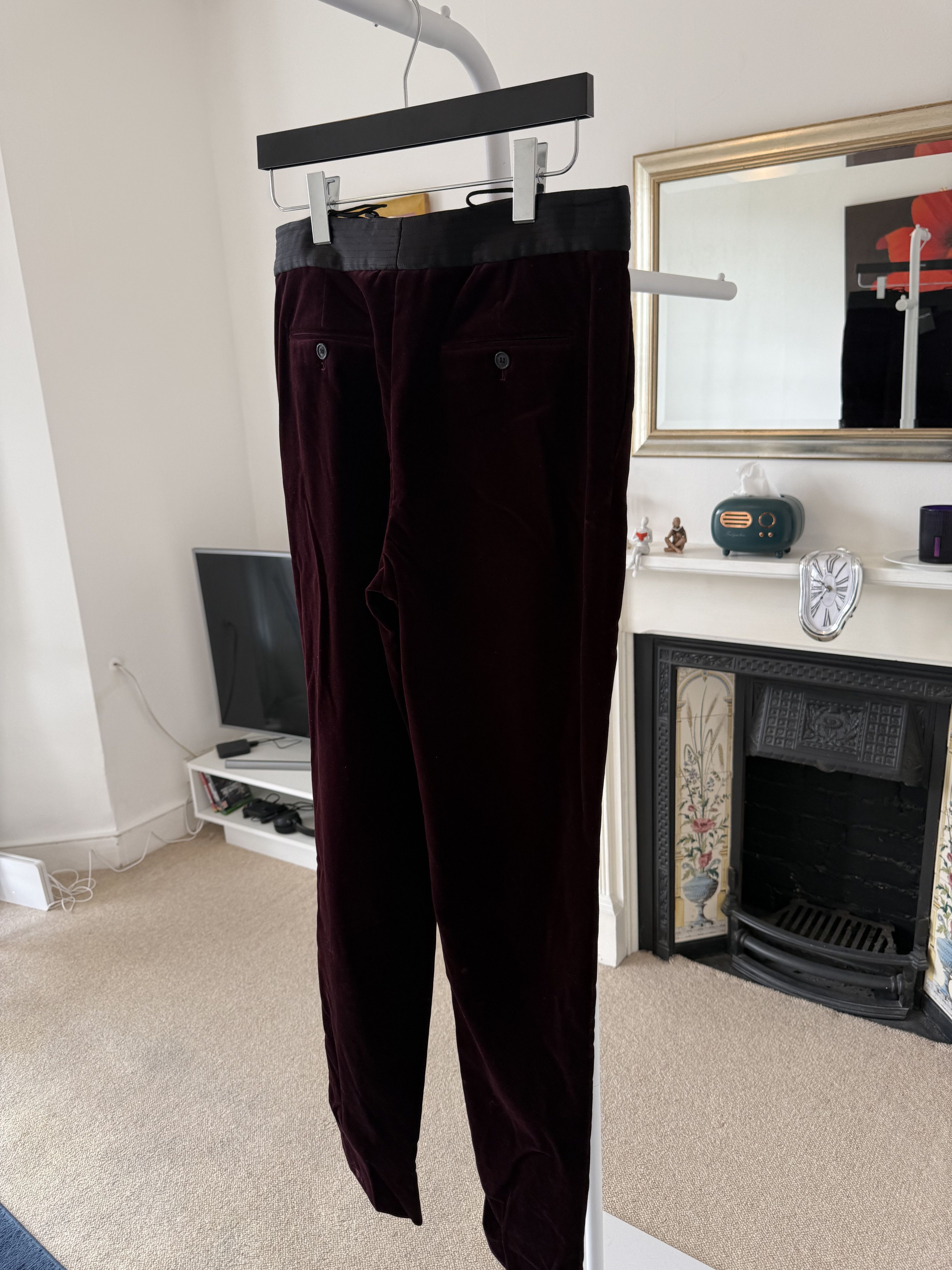 Saint Laurent Paris FW22' Saint Laurent Carrot-fit Velvet Pants Size US 30 / EU 46 - 6 Thumbnail