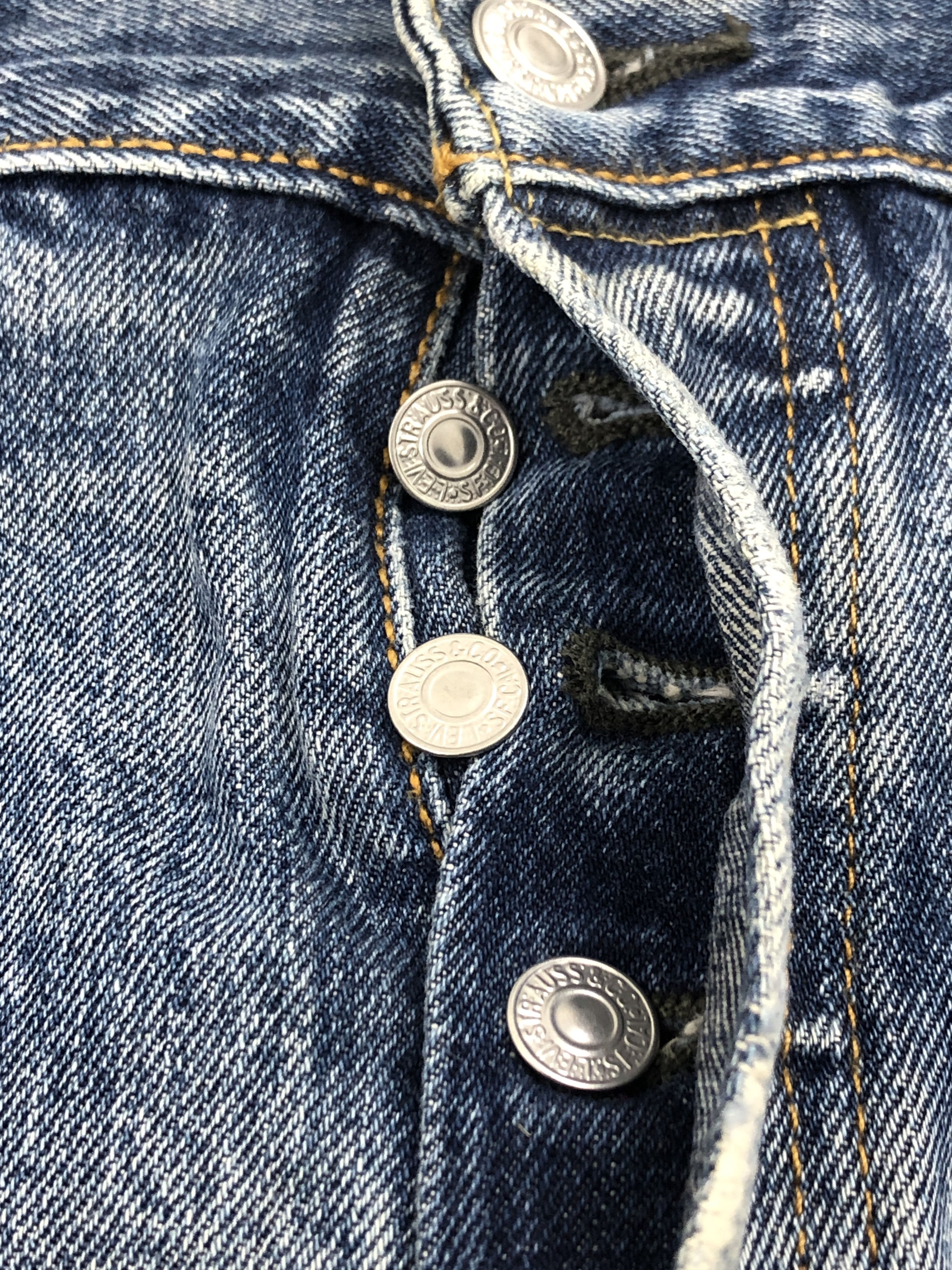 Levi's × Vintage Vintage Levis 501 Blue Denim Jeans Size US 34 / EU 50 - 12 Thumbnail