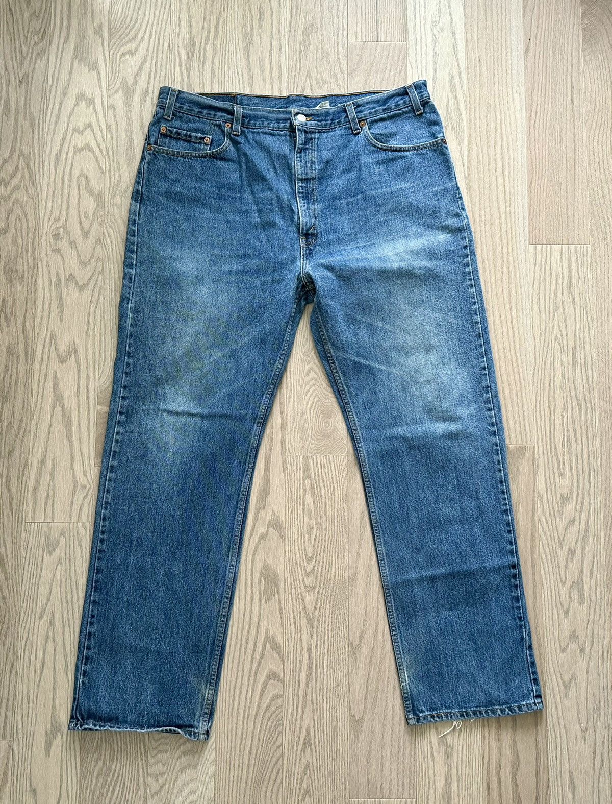 Levi's Levi's 505 Vintage 90s Regular Fit Straight Leg Jeans Size US 42 / EU 58 - 1 Thumbnail