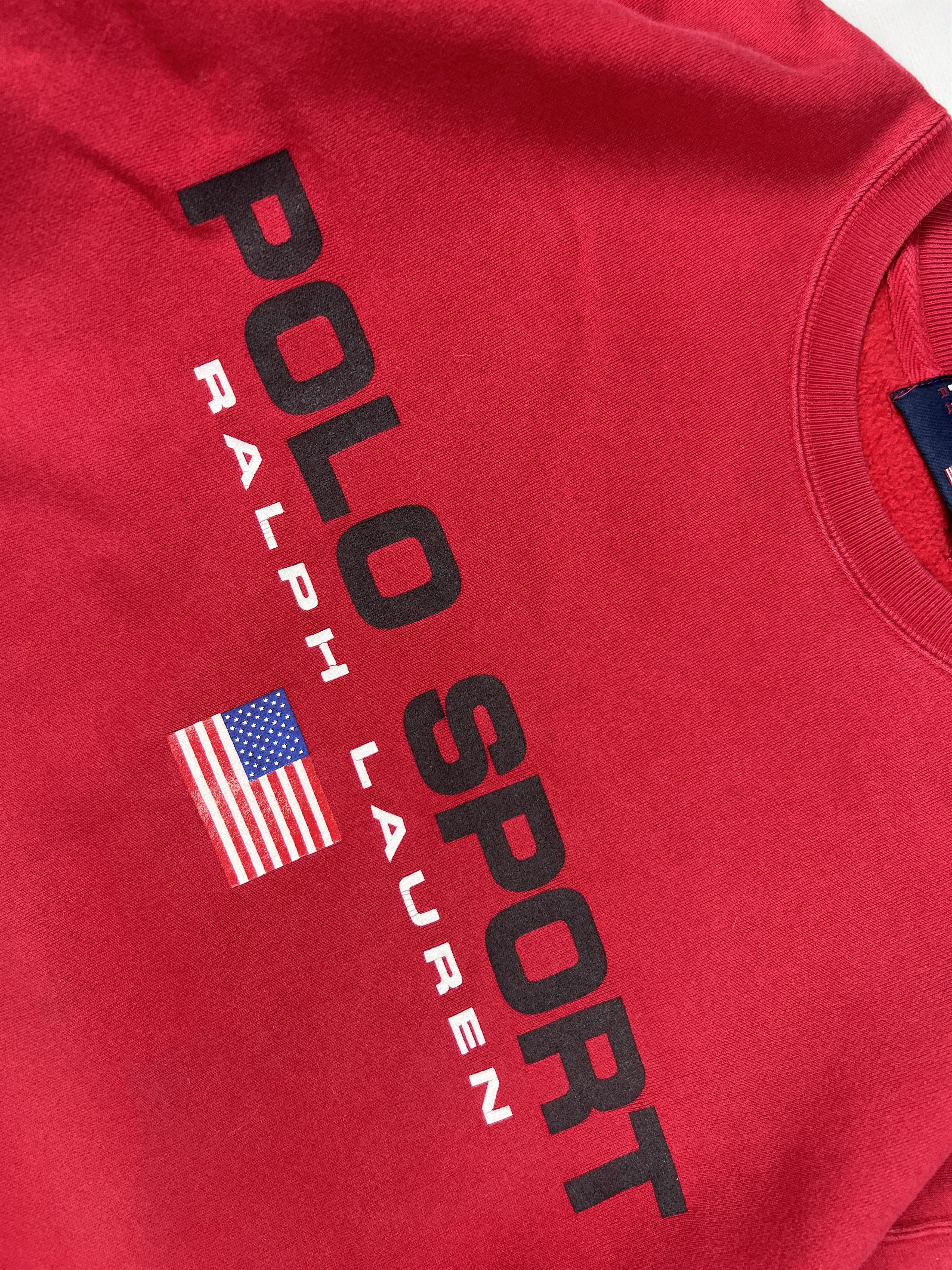 Polo Ralph Lauren × Vintage Polo Sport Sweatshirt Vintage M Size US M / EU 48-50 / 2 - 2 Thumbnail