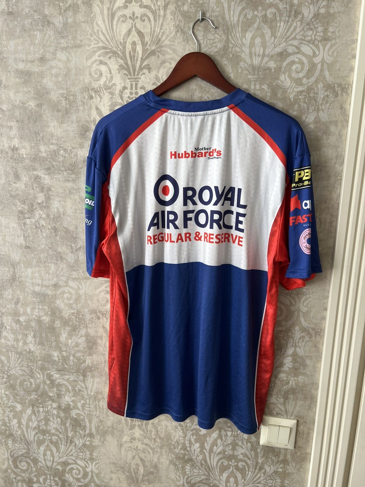 Other Vintage Royal Air Force Racing Jersey RAF Motorsport Tee Size US XL / EU 56 / 4 - 2 Thumbnail
