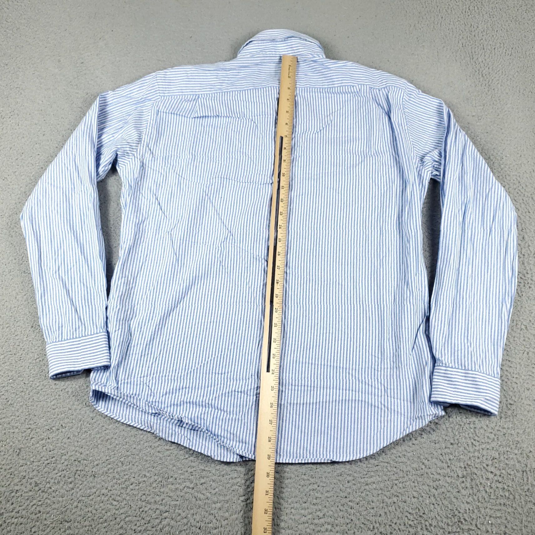 Ben Sherman Ben Sherman Shirt Mens Large Blue Striped Button-Up Long Sleeve Casual Formal Workwear Classic Preppy Mens Size US L / EU 52-54 / 3 - 3 Thumbnail