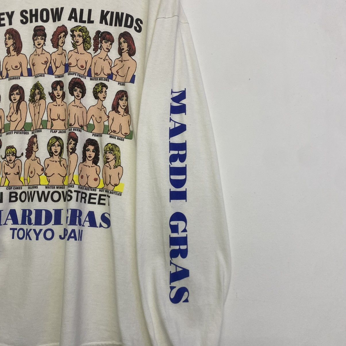 Japanese Brand × Vintage Vintage Mardi Gras Japan Graphic Long Sleeve Tee Rare Print Size US XL / EU 56 / 4 - 4 Thumbnail