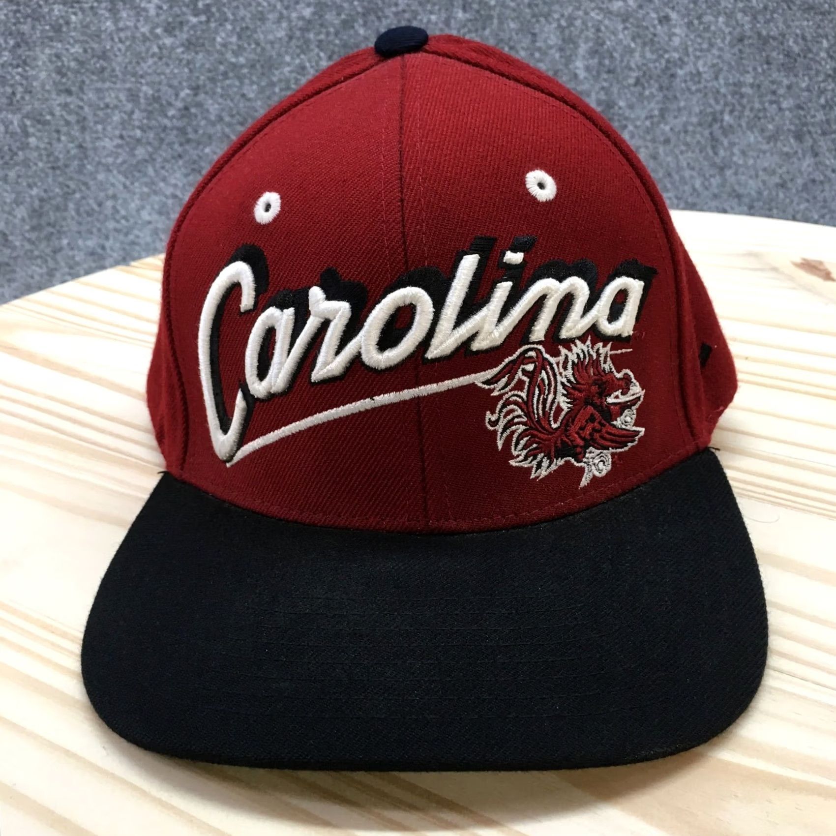 Zephyr Carolina Gamecocks Zephyr Baseball Cap Mens Red OS Curved Brim Embroidered Logo Size ONE SIZE - 2 Thumbnail