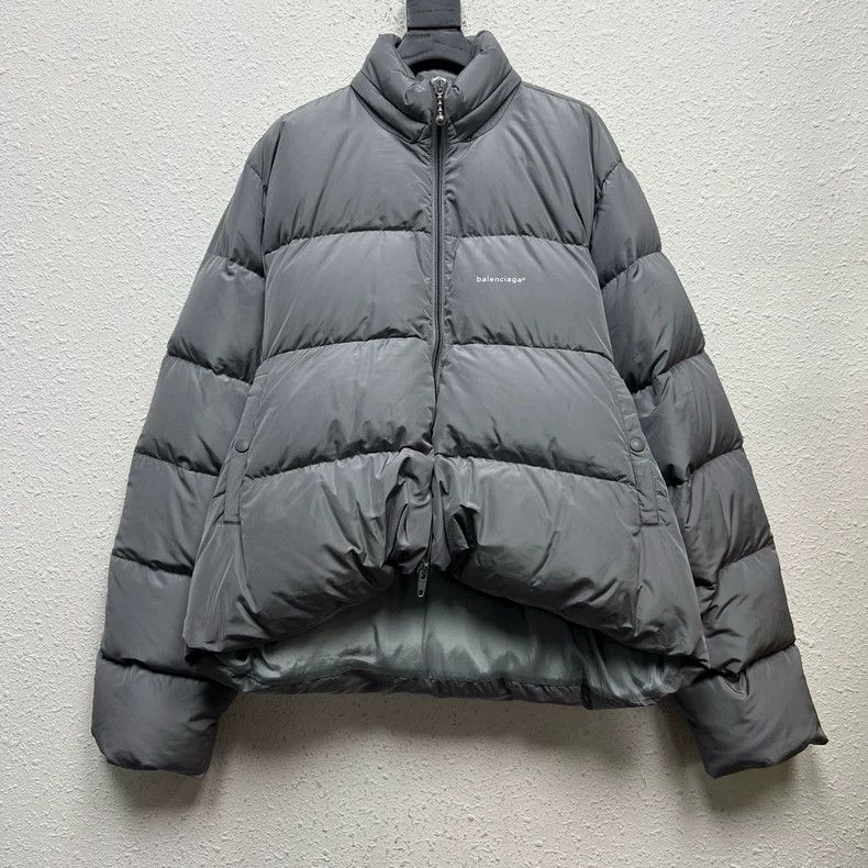 Balenciaga Balenciaga Gray C-Shape Down Jacket - dmc Size US L / EU 52-54 / 3 - 1 Thumbnail