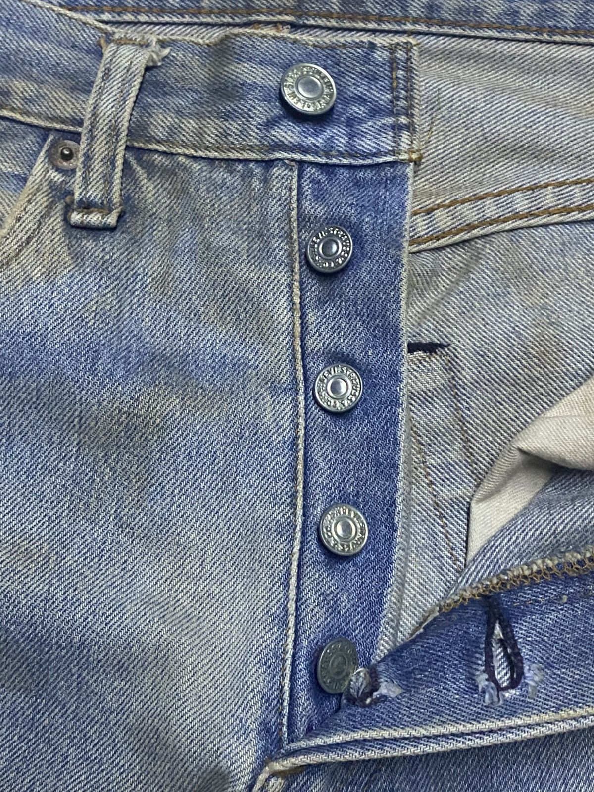 Levi's Levis 501 70s ButtonFly 6 Crazy Mud Wash Rusty Selvedge Size US 28 / EU 44 - 13 Thumbnail