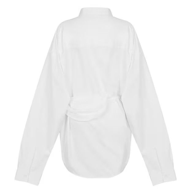 Balenciaga o1g2r1mq0924 Cotton Shirts in White Size M / US 6-8 / IT 42-44 - 2 Thumbnail