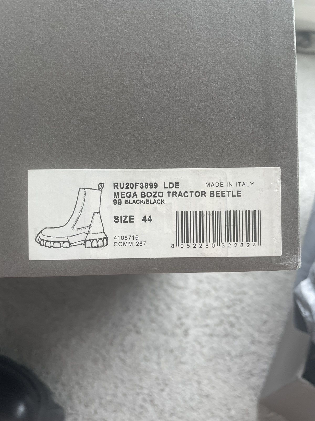 Rick Owens Rick Owen Mainline Mega Beatle Bozo Boots Size 44 Size US 11 / EU 44 - 12 Thumbnail