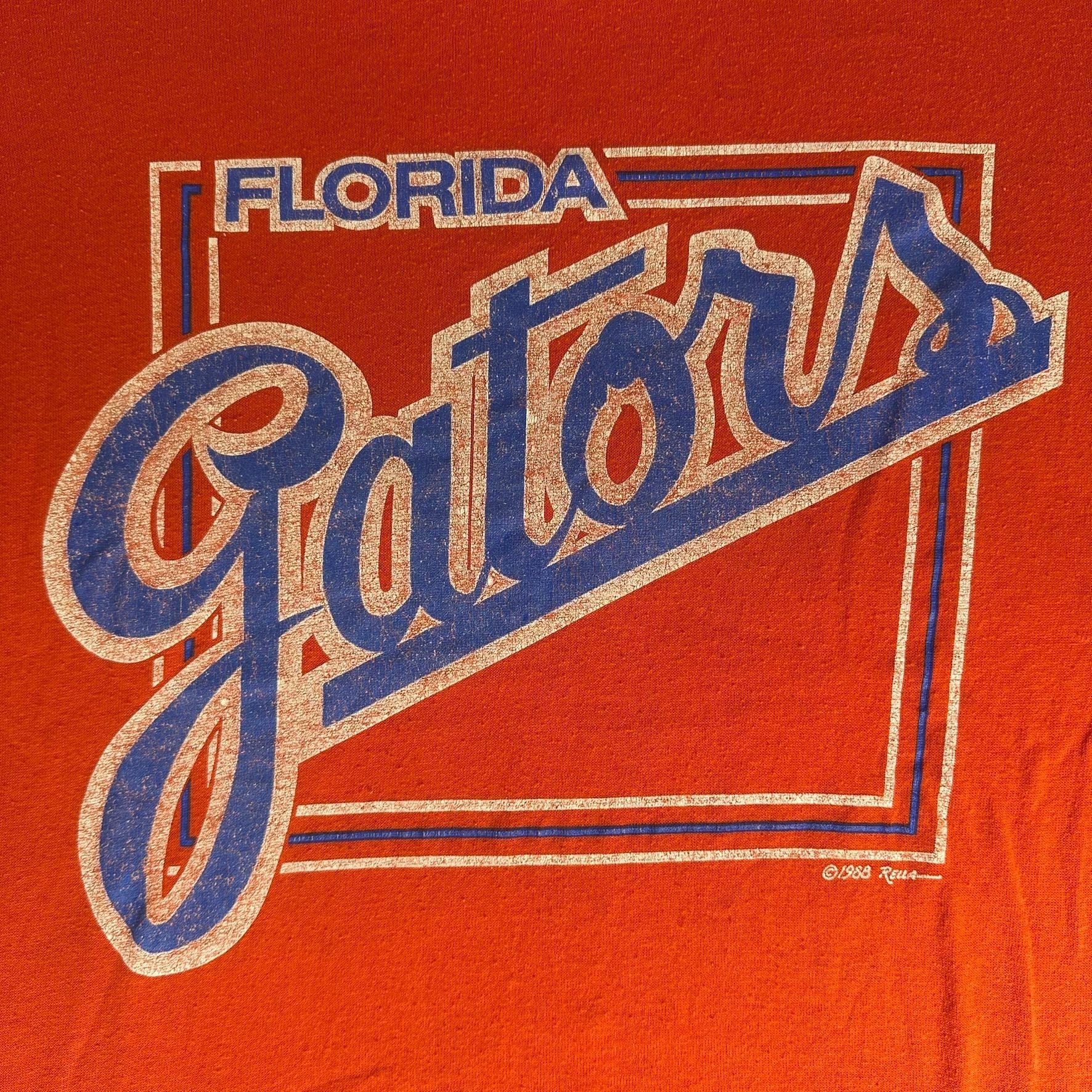 Vintage Vintage 80s UF Florida Gators T-Shirt Single Stitch Universi Size US L / EU 52-54 / 3 - 2 Thumbnail