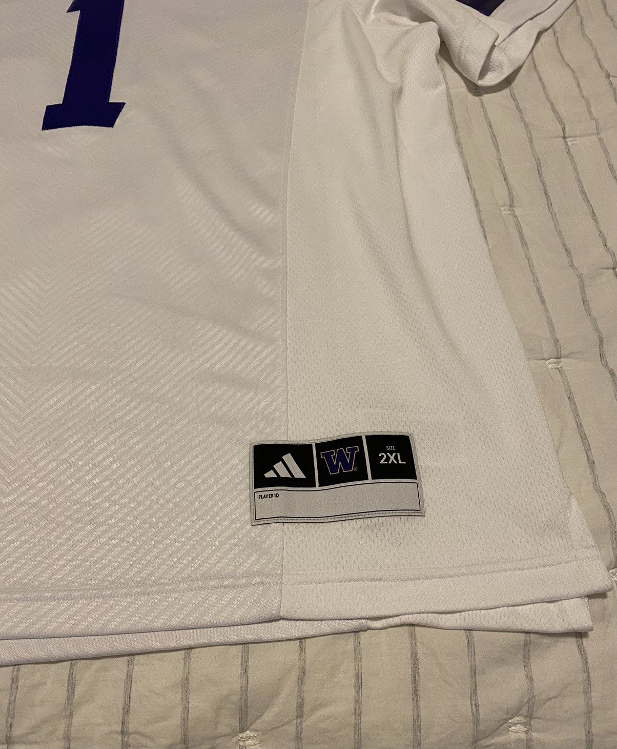 Adidas Adidas University of Washington Football Off-Field Jersey Size US XXL / EU 58 / 5 - 5 Thumbnail