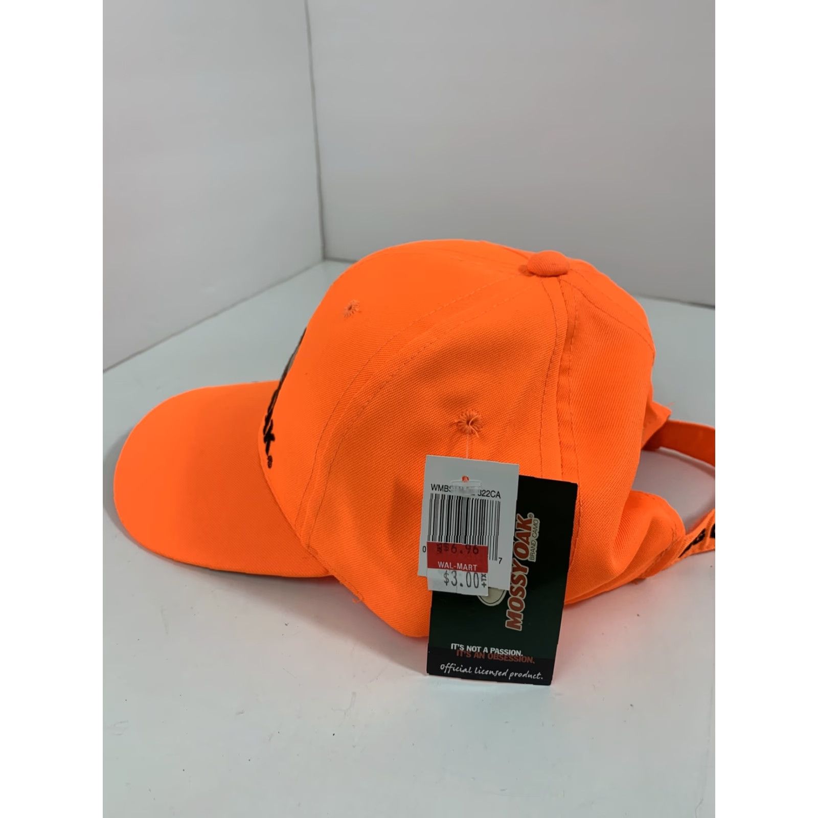 Vintage Mossy Oak Big Game Hunting Hat Orange Safety Adjustable NWT California 2005 Baseball Cap Men Size ONE SIZE - 4 Thumbnail