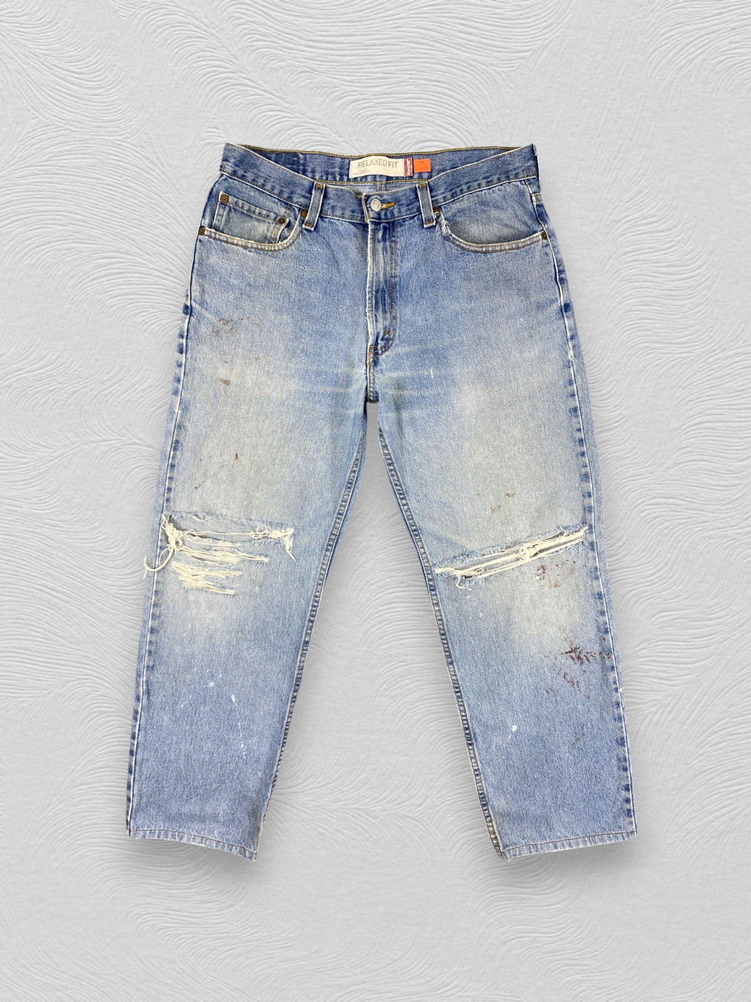 Levi's Blue Wash Vintage Levi's 550 Jeans 33x28.5 Denim -JN2169 Size US 33 - 1 Thumbnail