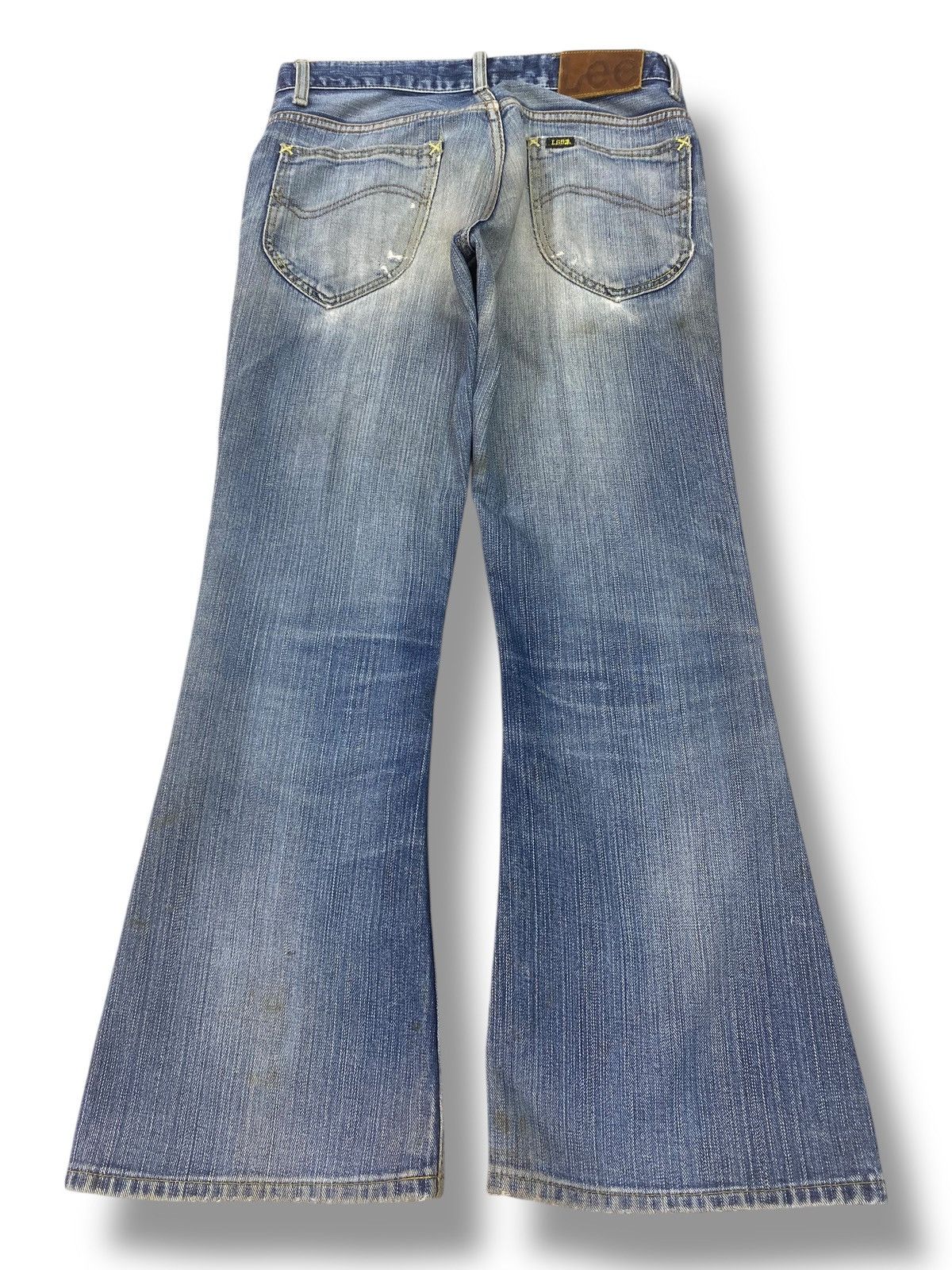 Lee Lee Riders Faded Wash Ripped Style Flare Jeans Size US 28 / EU 44 - 3 Thumbnail