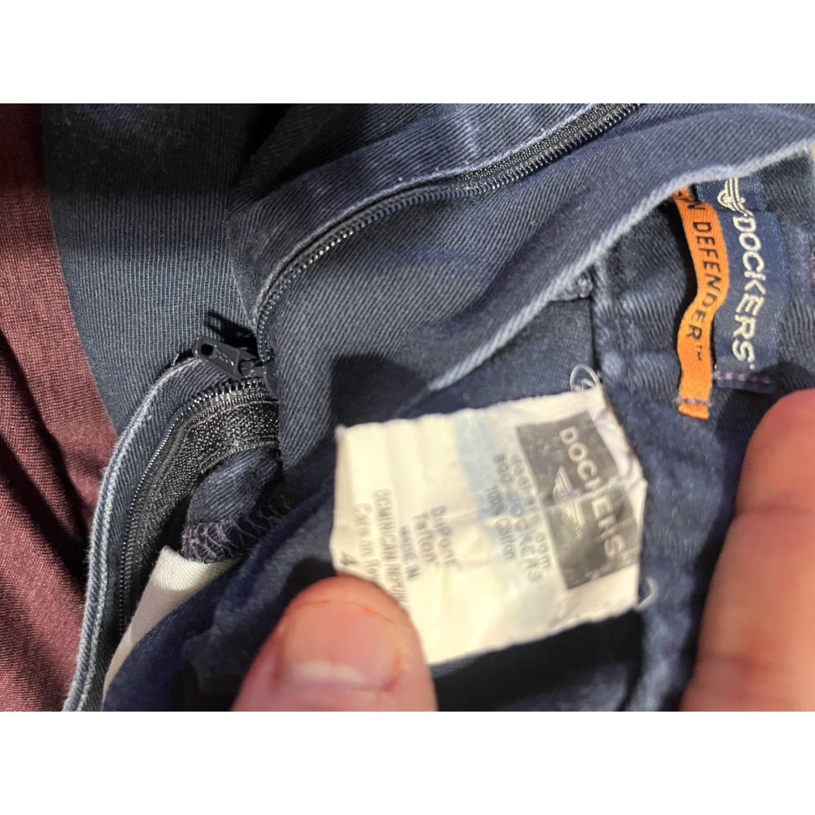 Dockers VINTAGE Dockers Women's Navy Blue Chino Dress Pants Size 4 Stretch Stain Defender Size 27" / US 4 / IT 40 - 5 Thumbnail