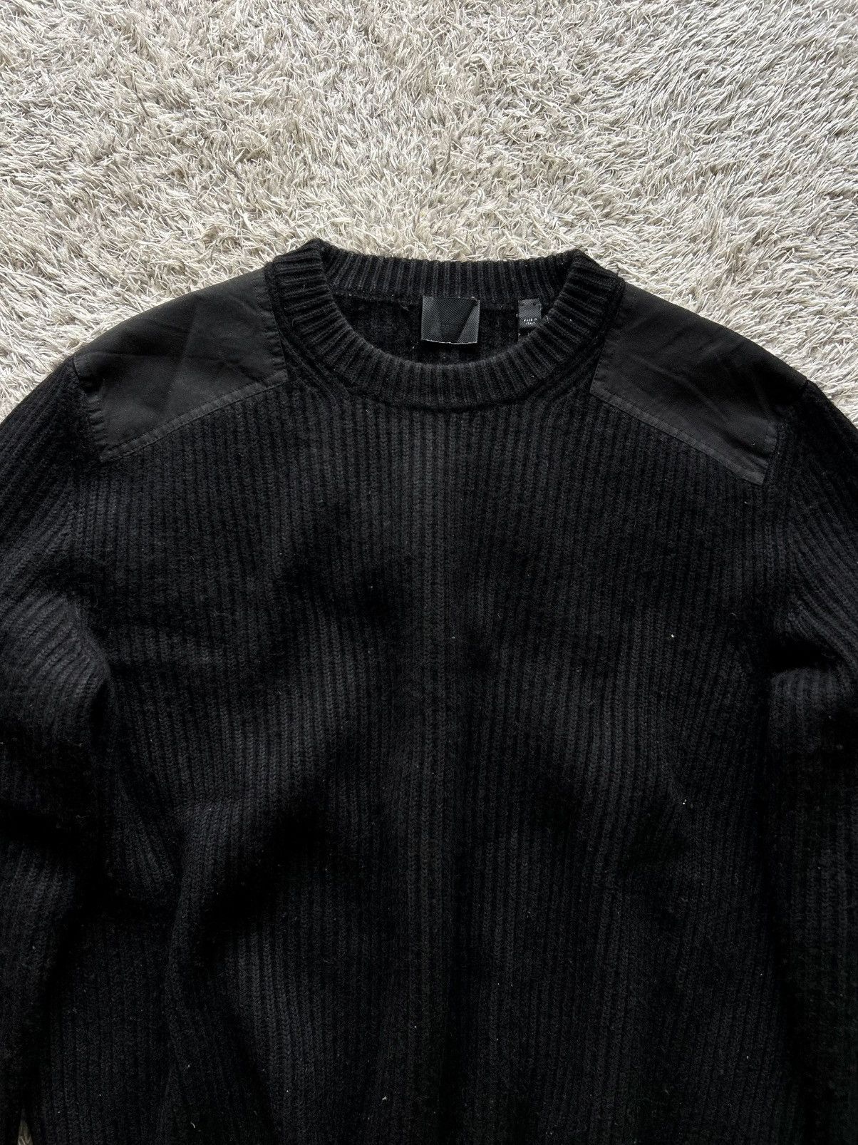 Burberry 💥GRAIL💥 BURBERRY CONTRAST PANEL RIB KNIT WOOL SWEATER Size US L / EU 52-54 / 3 - 2 Thumbnail