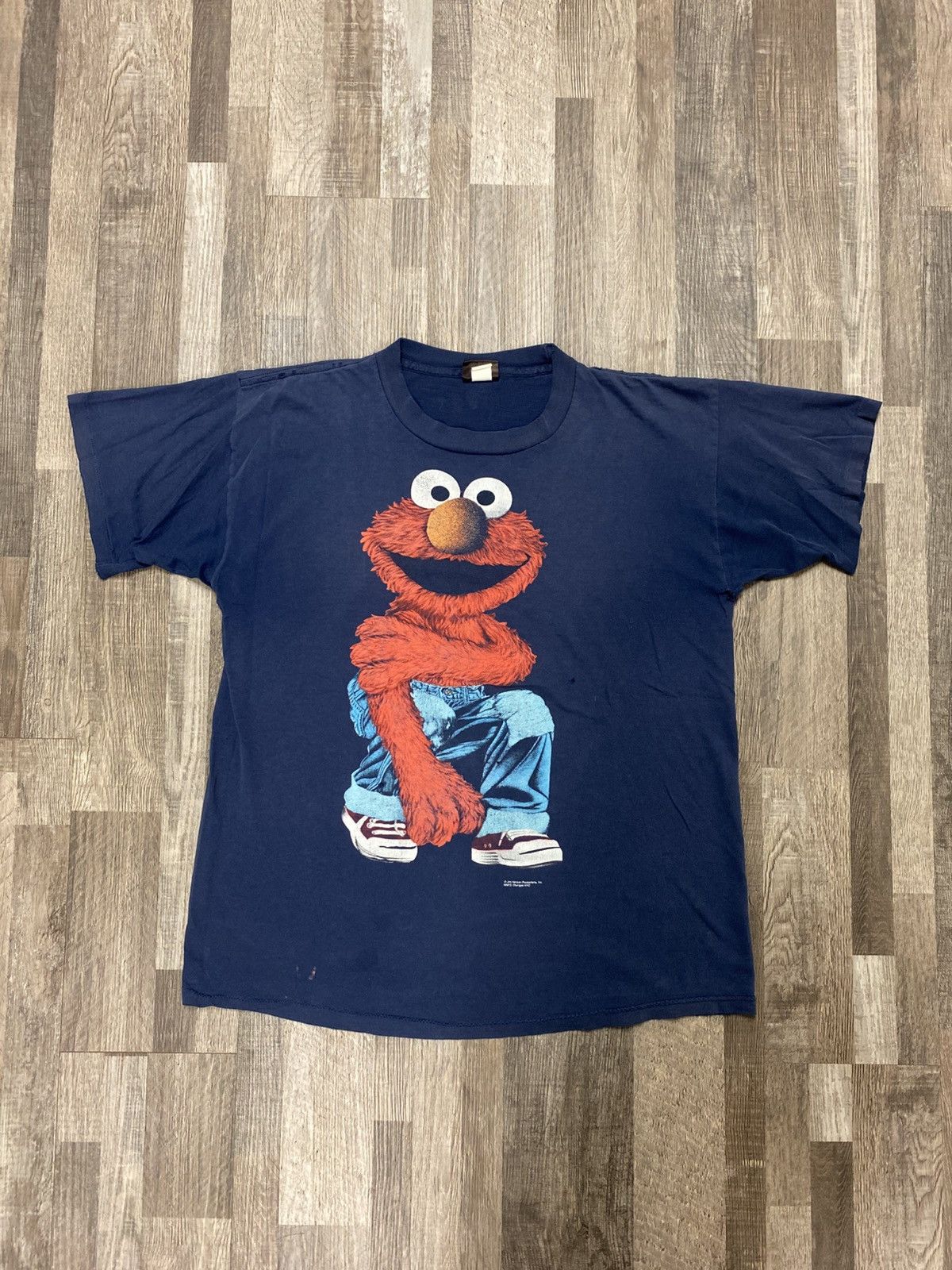 Vintage 90’s Elmo Gangster made in USA Single Stitch T shirt Faded Size US L / EU 52-54 / 3 - 1 Thumbnail