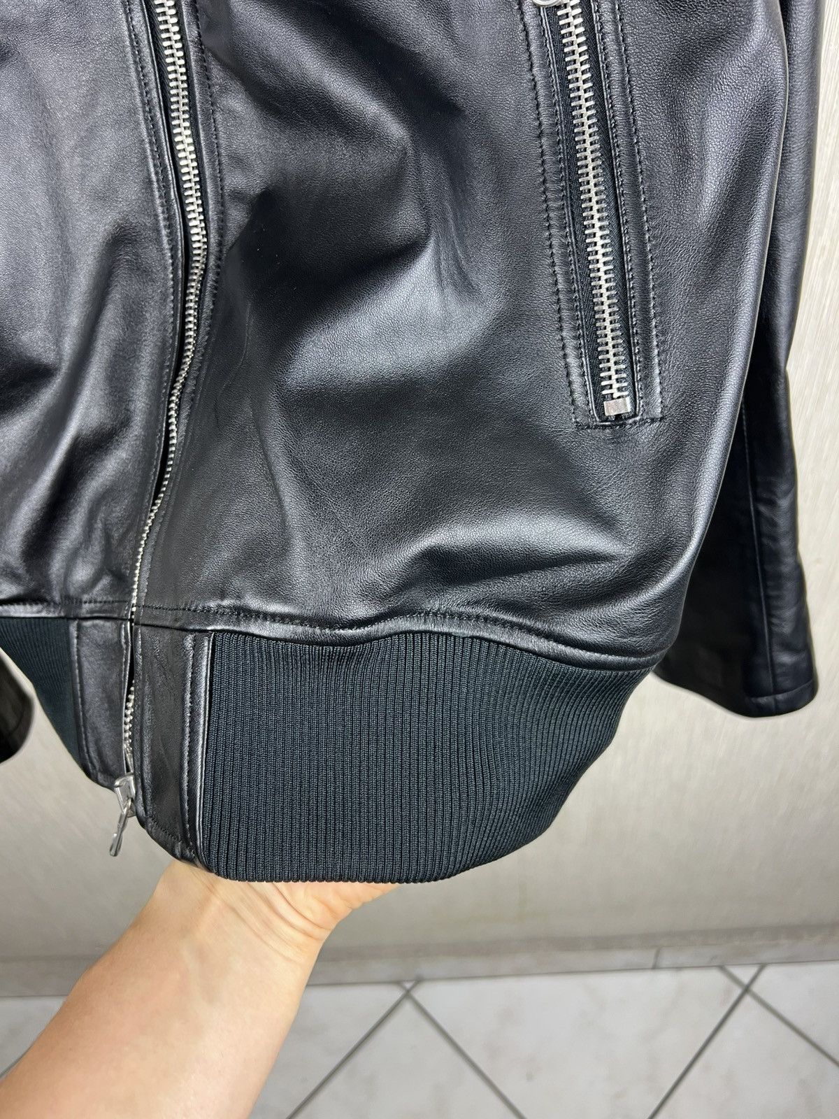 Diesel Black Gold Diesel Black Gold lambskin leather 5 zip jacket luxury Size US L / EU 52-54 / 3 - 9 Thumbnail
