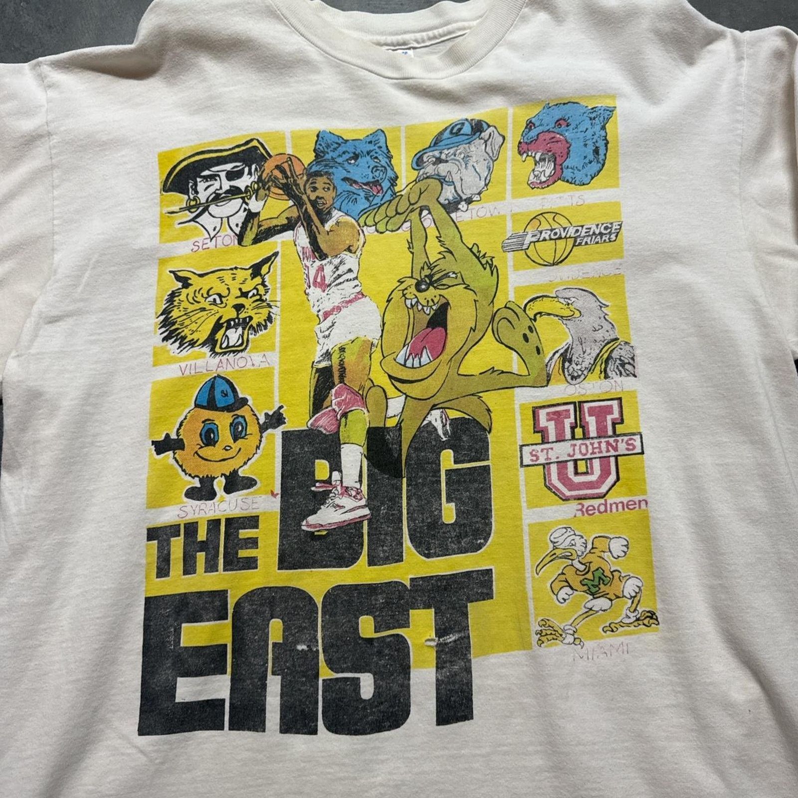 Vintage The Big East Conference NCAA Vintage 90s Long Sleeve T-Shirt Size US XL / EU 56 / 4 - 2 Thumbnail