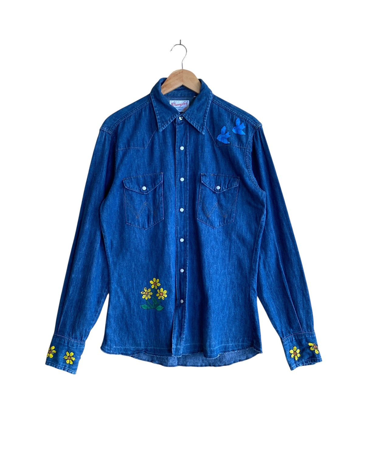 Wrangler Vintage Brand Wrangler Hand Printed Made In Usa 1970s Size US L / EU 52-54 / 3 - 1 Thumbnail