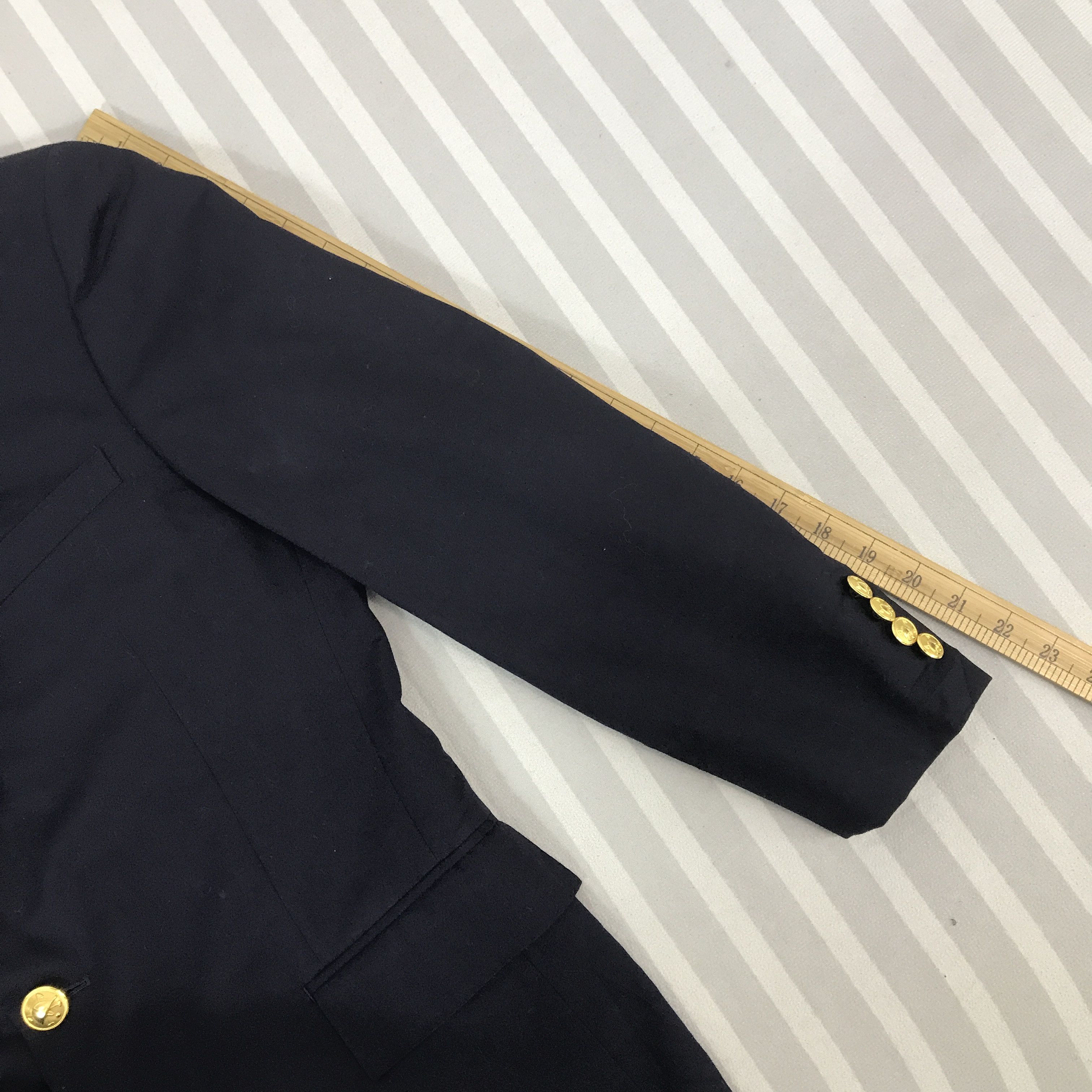 Polo Ralph Lauren × Vintage Vtg Polo Ralph Lauren Blazer navy Gold button coat Jacket Size US L / EU 52-54 / 3 - 6 Thumbnail