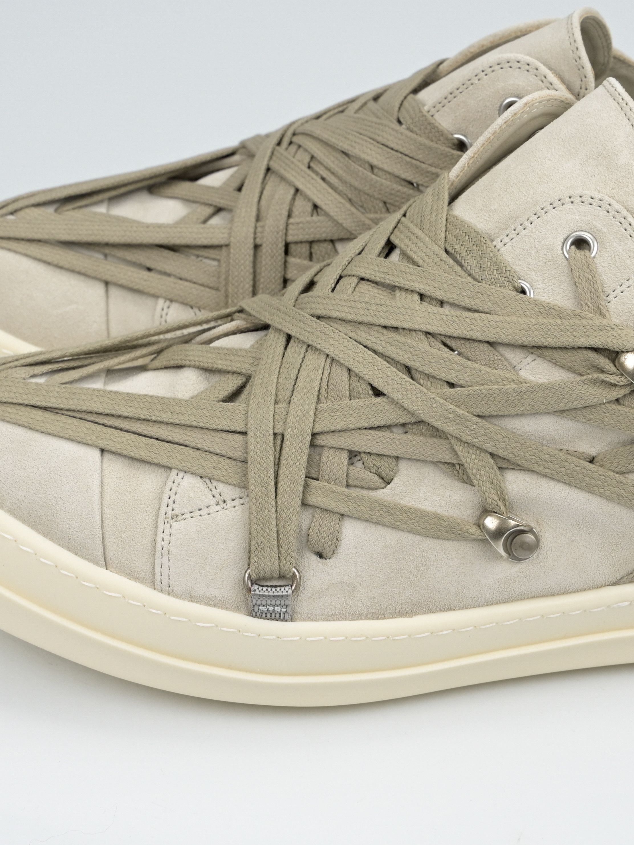 Rick Owens Megalace Suede Low Top Ramones Size US 10 / EU 43 - 14 Thumbnail
