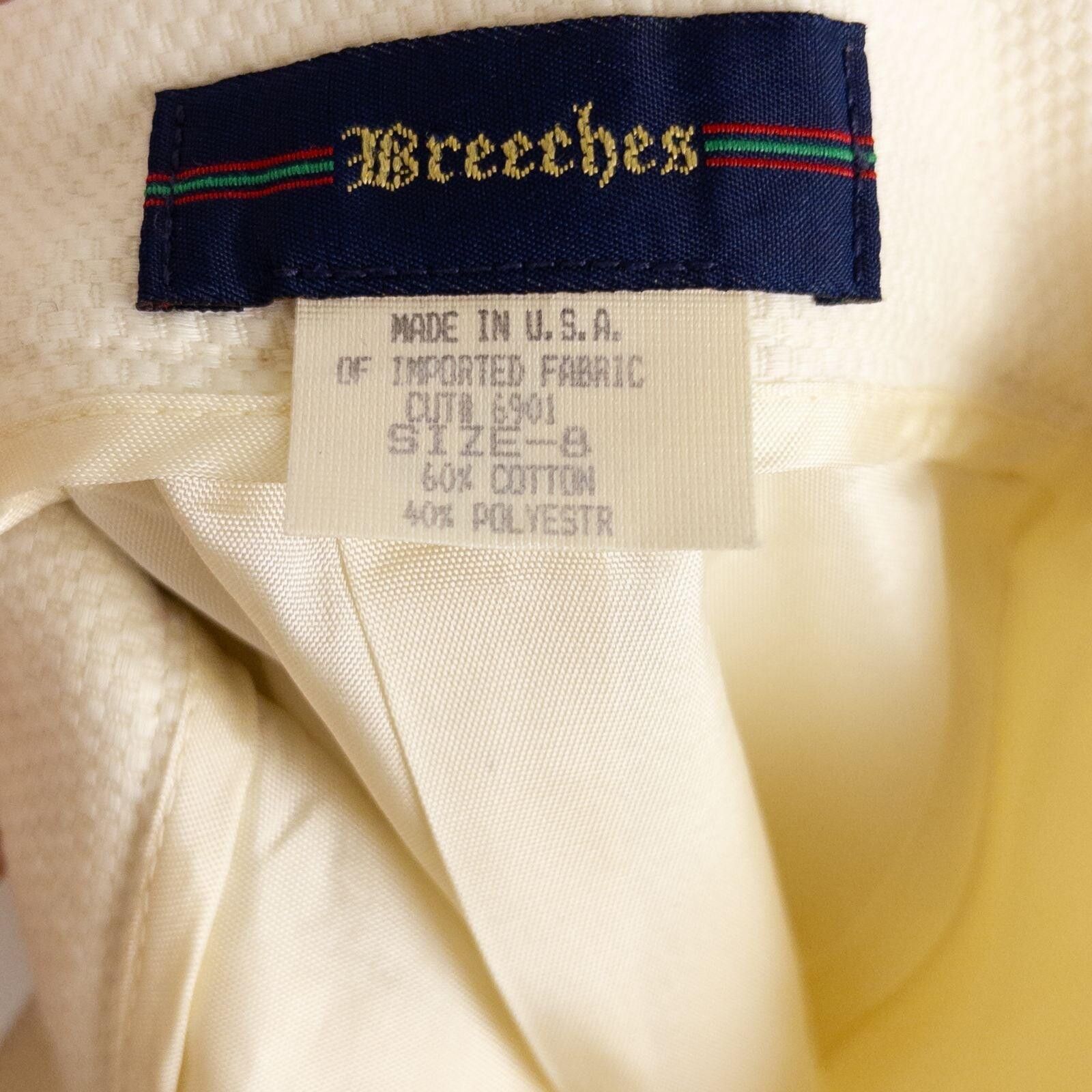 The Unbranded Brand Breeches Vintage Ivory Solid Skirt Womens XSmall Size 26" / US 2 / IT 38 - 11 Thumbnail