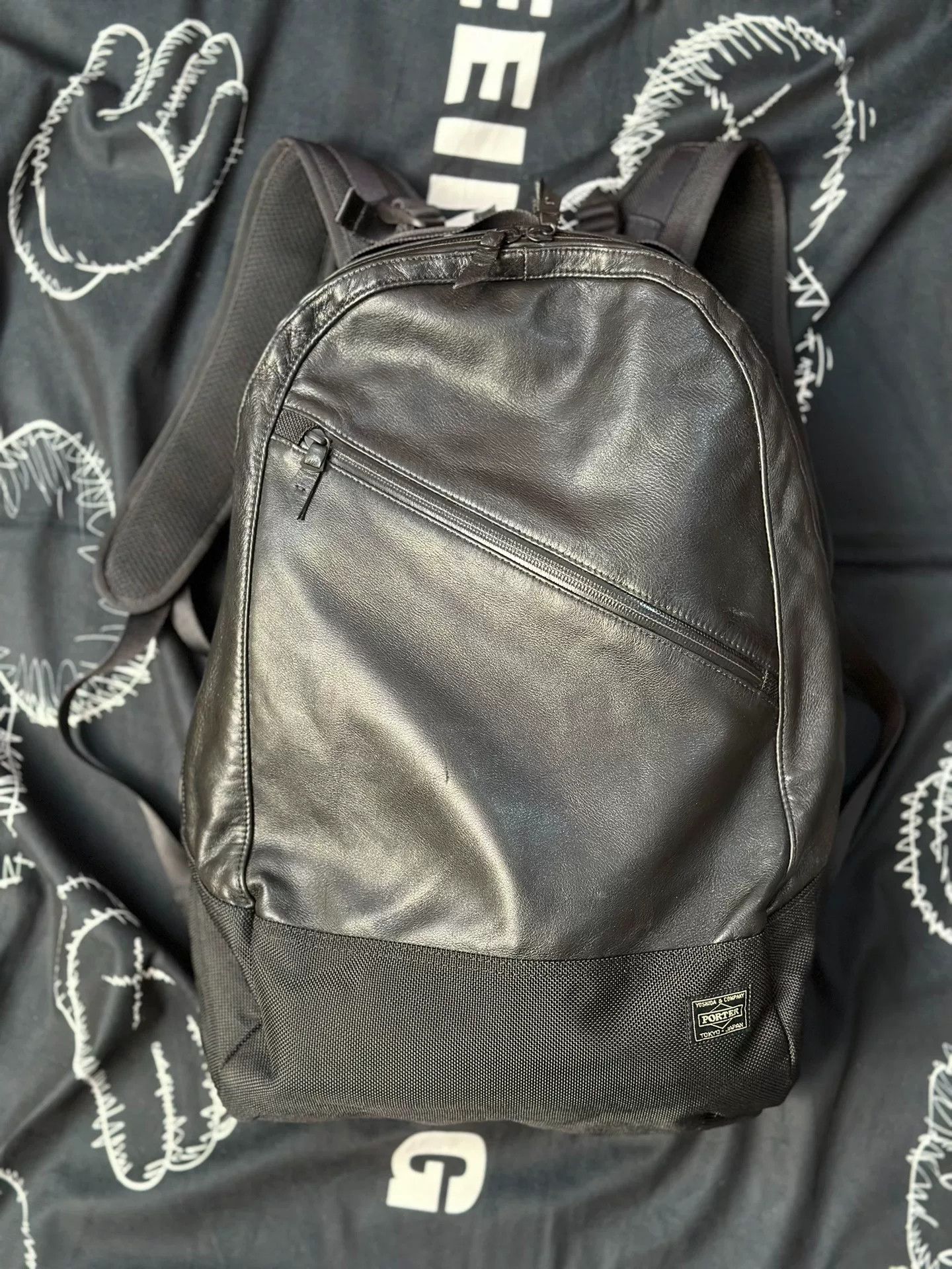 Porter Tanker Daypack Leather Backpack