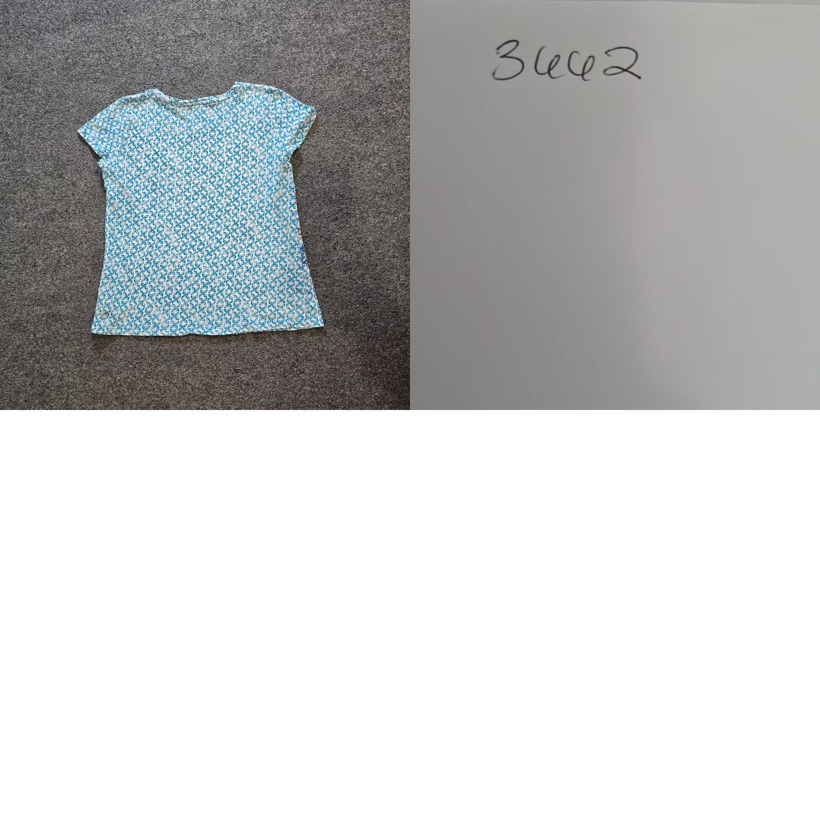 Talbots Talbots Top Women Size Small Petite Blue Linen Blend Short Sleeve Casual Basic Shirt Size S / US 4 / IT 40 - 8 Thumbnail